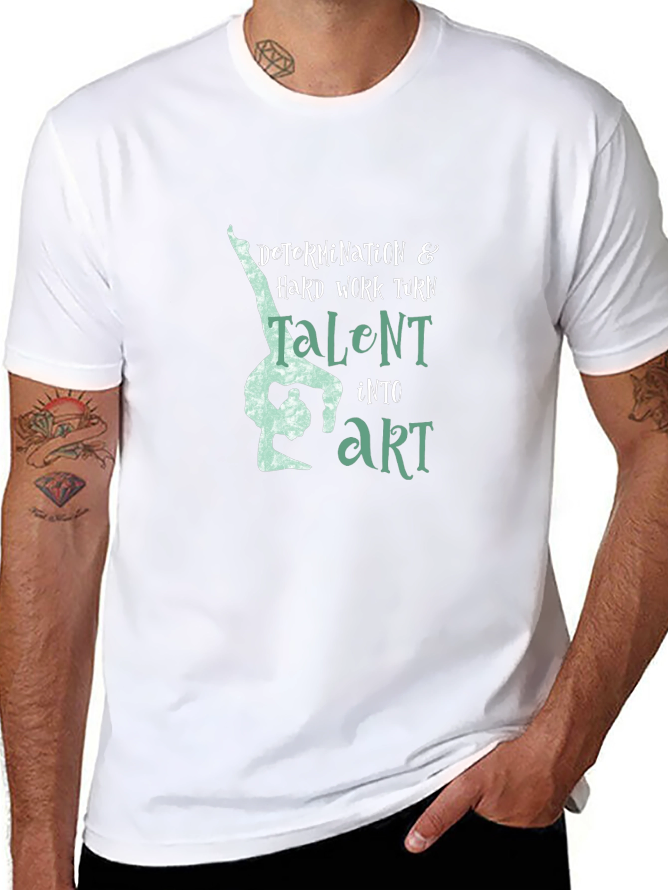 Determination & Talent Gymnast Black T-Shirt