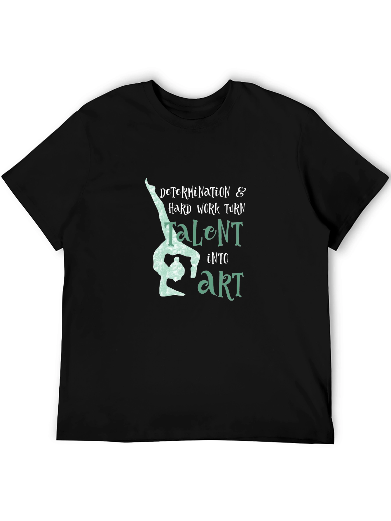 Determination & Talent Gymnast Black T-Shirt