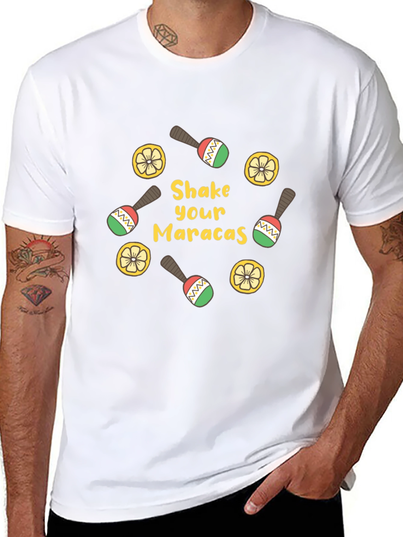 Shake Your Maracas Graphic Tee - Fun Fiesta Style
