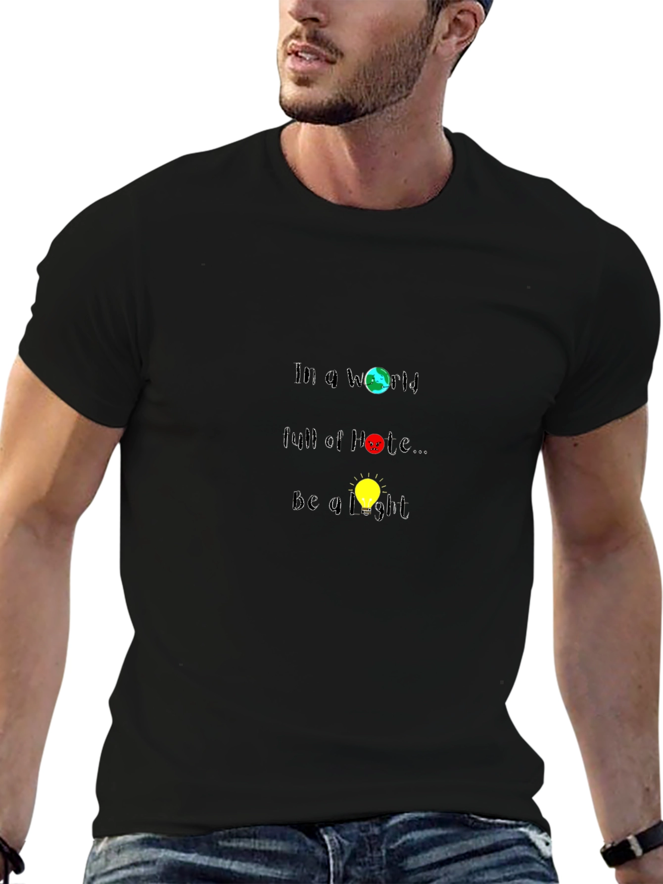 Be a Light T-Shirt - Inspirational Graphic Tee