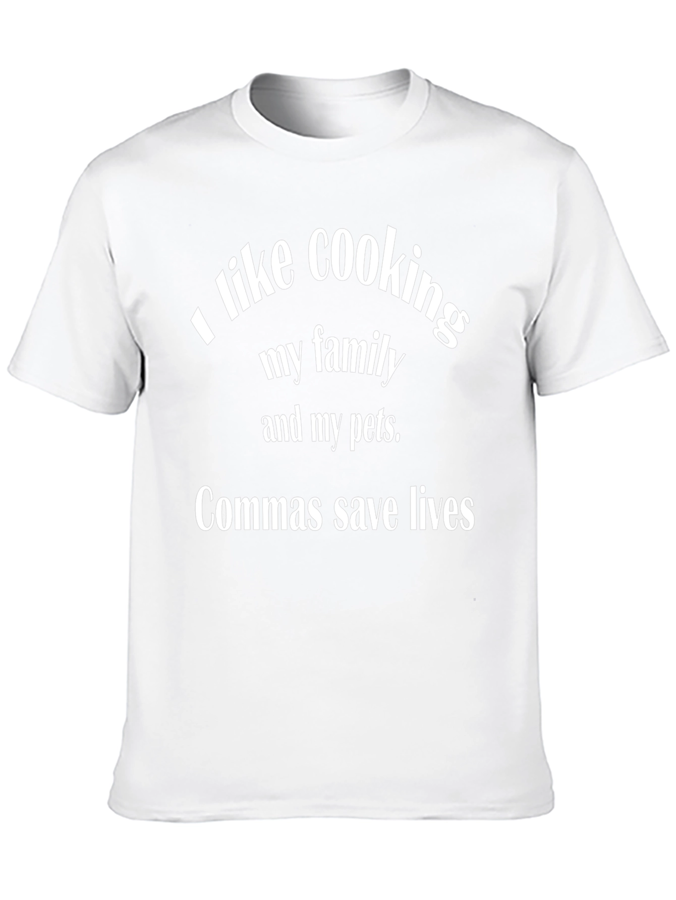 Funny Grammar T-Shirt: Commas Save Lives