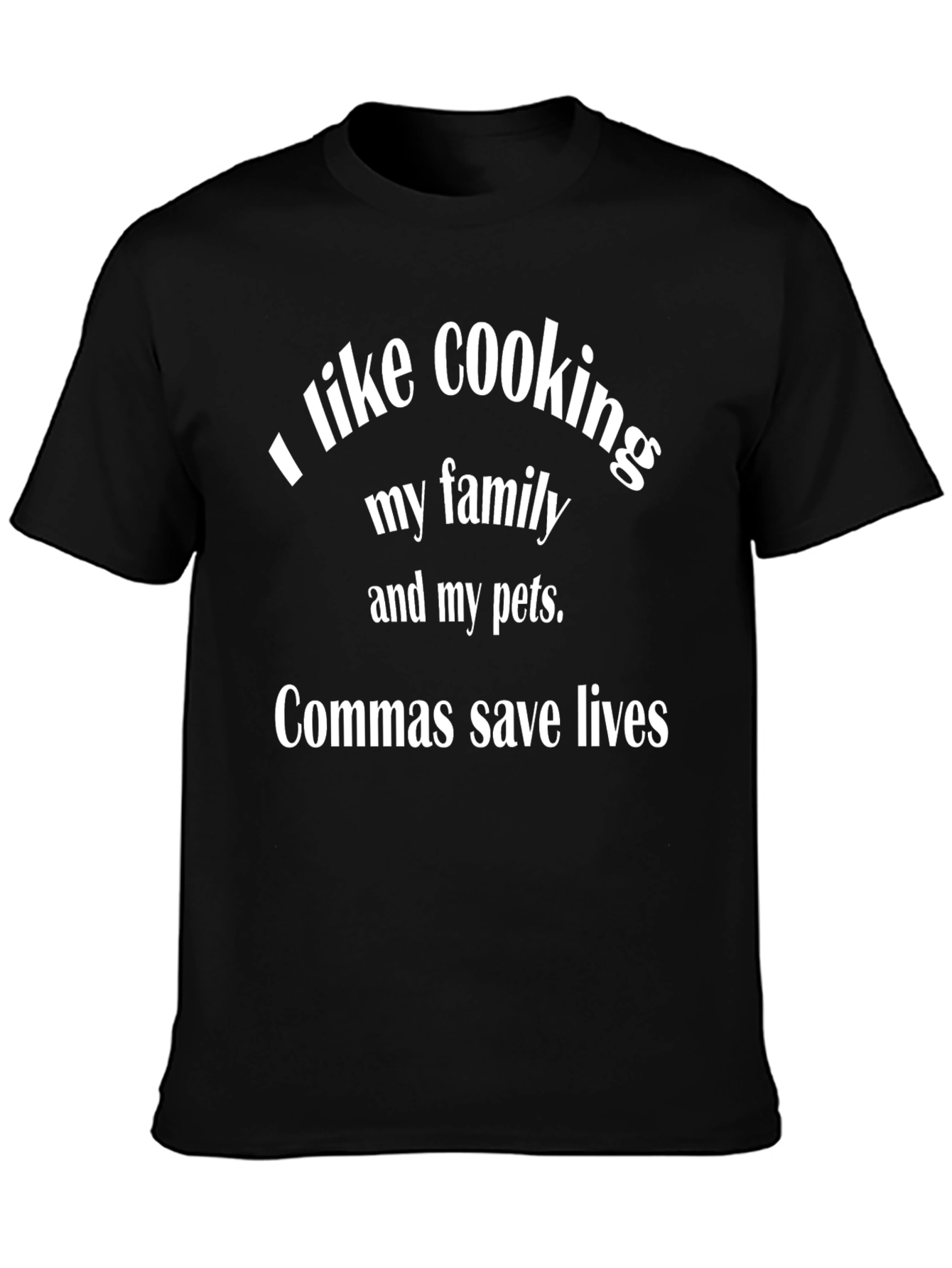 Funny Grammar T-Shirt: Commas Save Lives