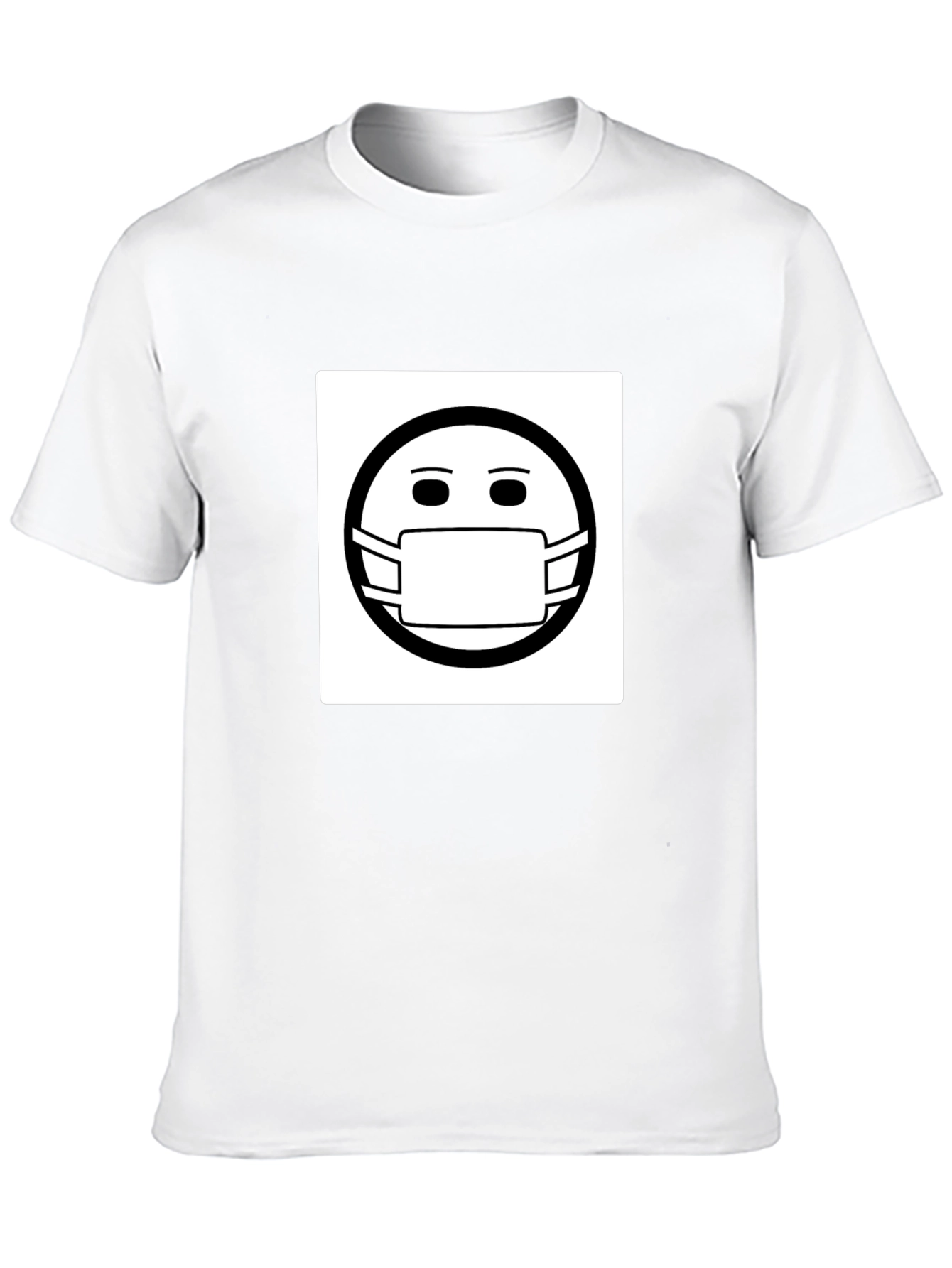 Masked Smiley T-Shirt - Stay Safe Stay Stylish