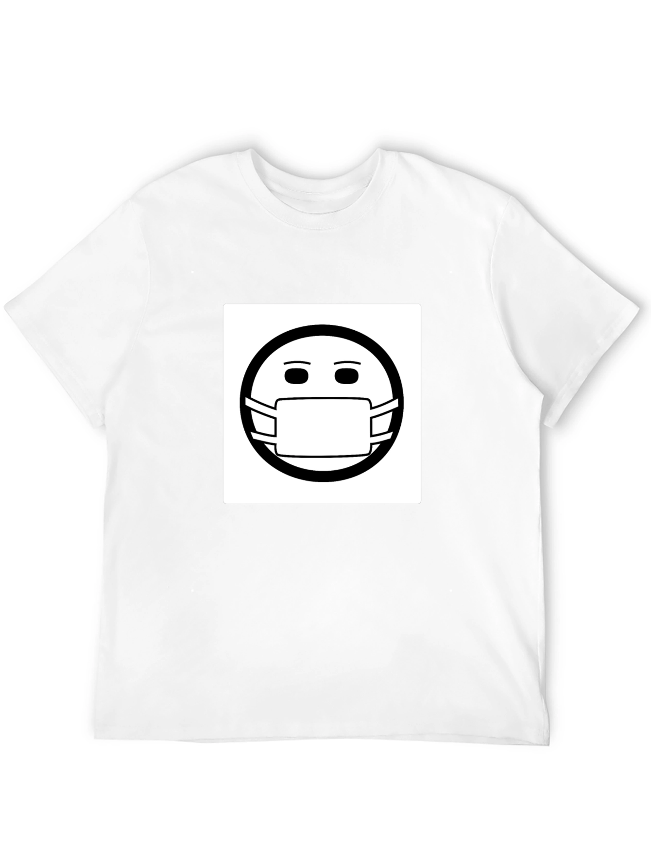 Masked Smiley T-Shirt - Stay Safe Stay Stylish