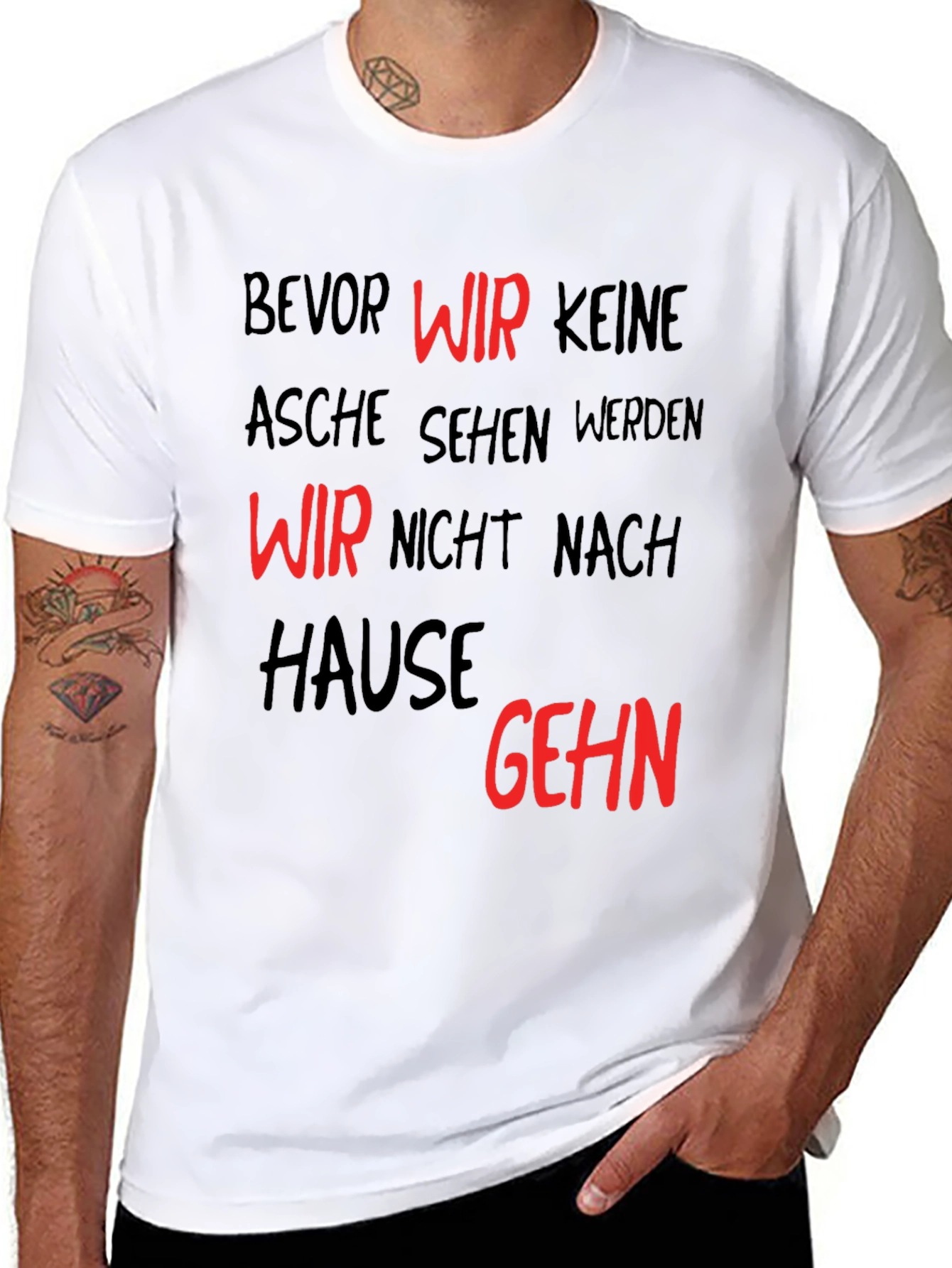 Bevor Wir Keine Asche Sehen Black T-Shirt