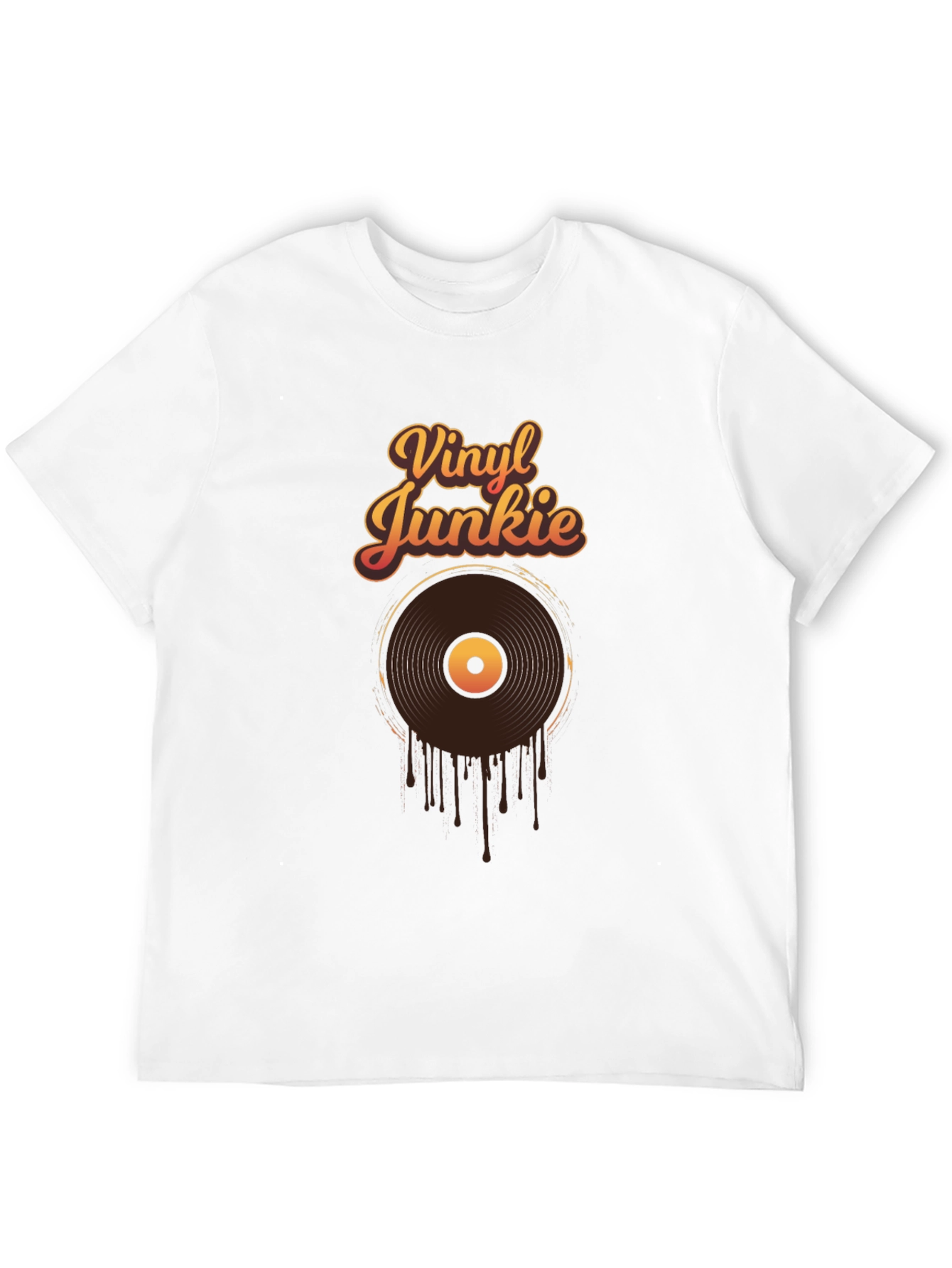 Vinyl Junkie Graphic Tee - Music Lover T-Shirt