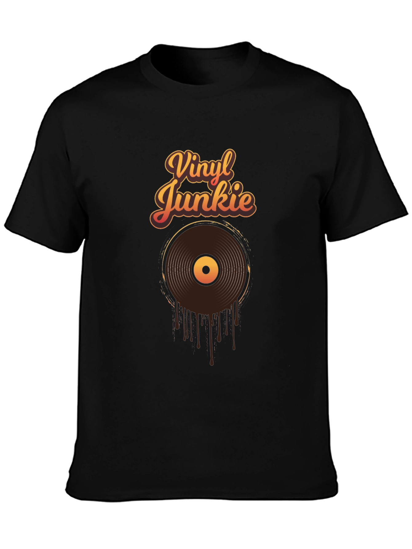 Vinyl Junkie Graphic Tee - Music Lover T-Shirt