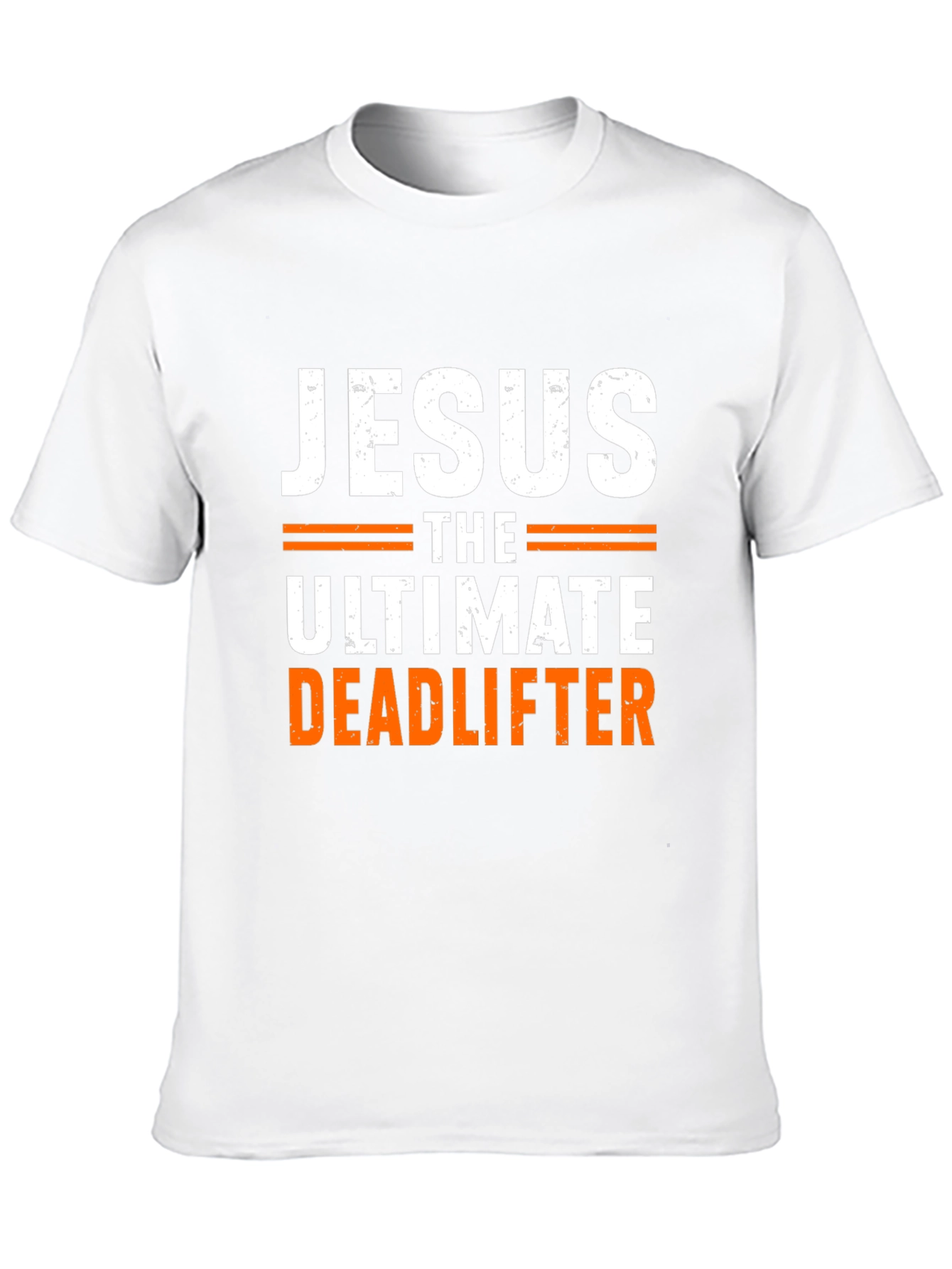 Jesus The Ultimate Deadlifter Black Graphic T-Shirt