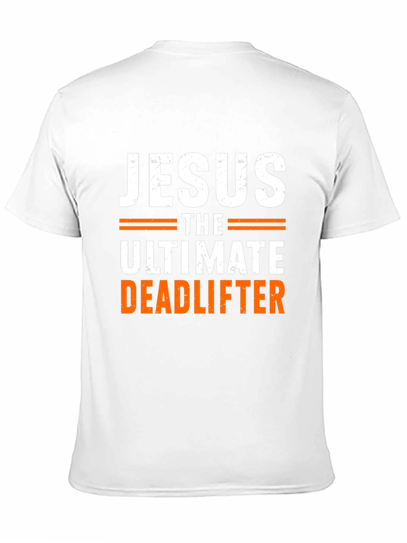 Jesus The Ultimate Deadlifter Black Graphic T-Shirt