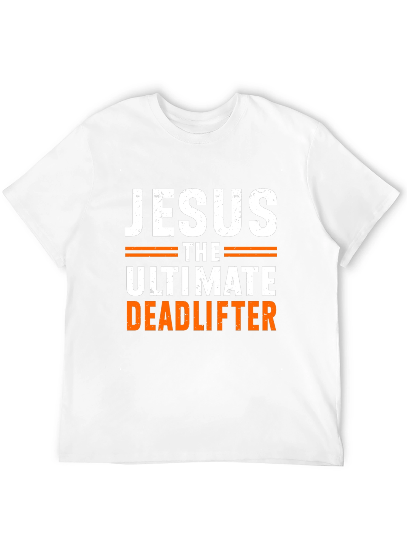Jesus The Ultimate Deadlifter Black Graphic T-Shirt