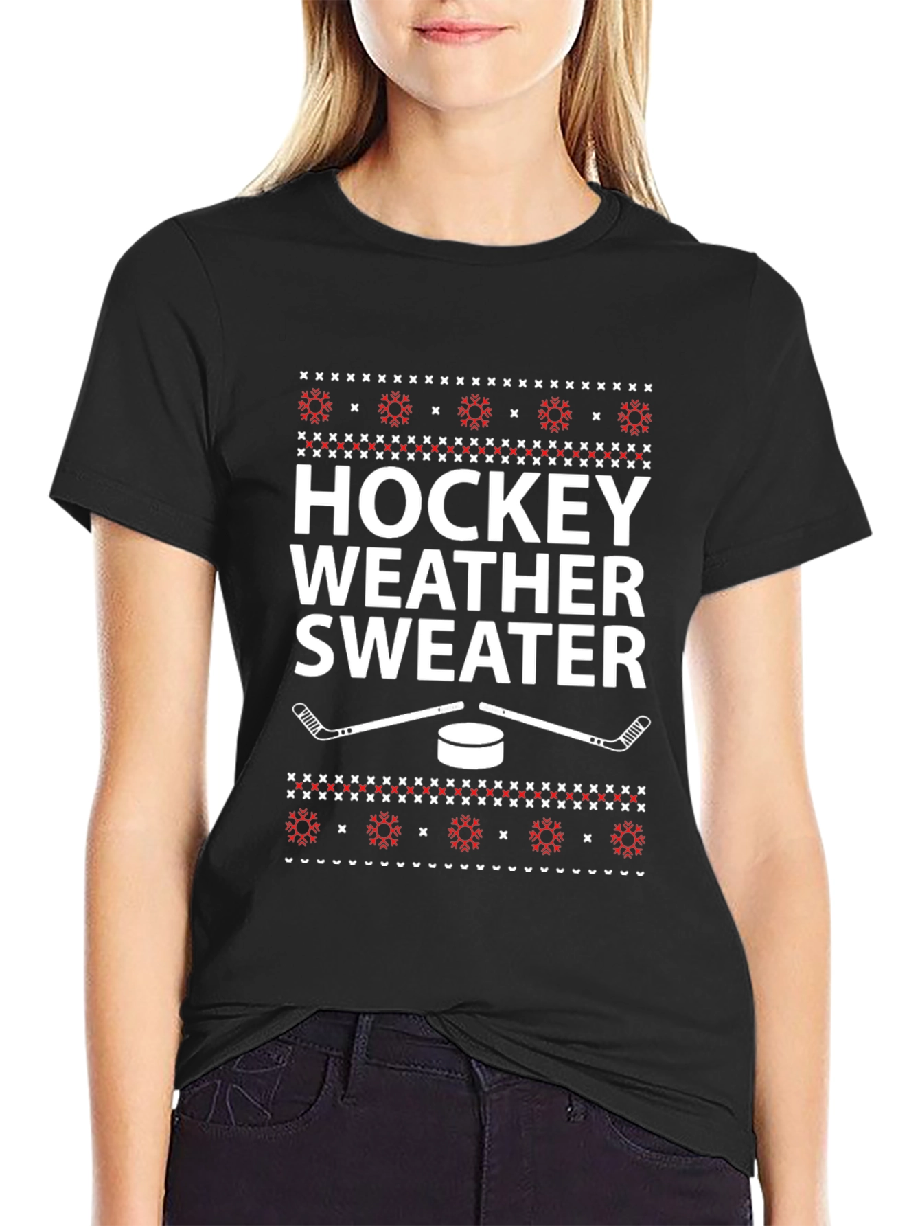 Hockey Weather Sweater T-Shirt