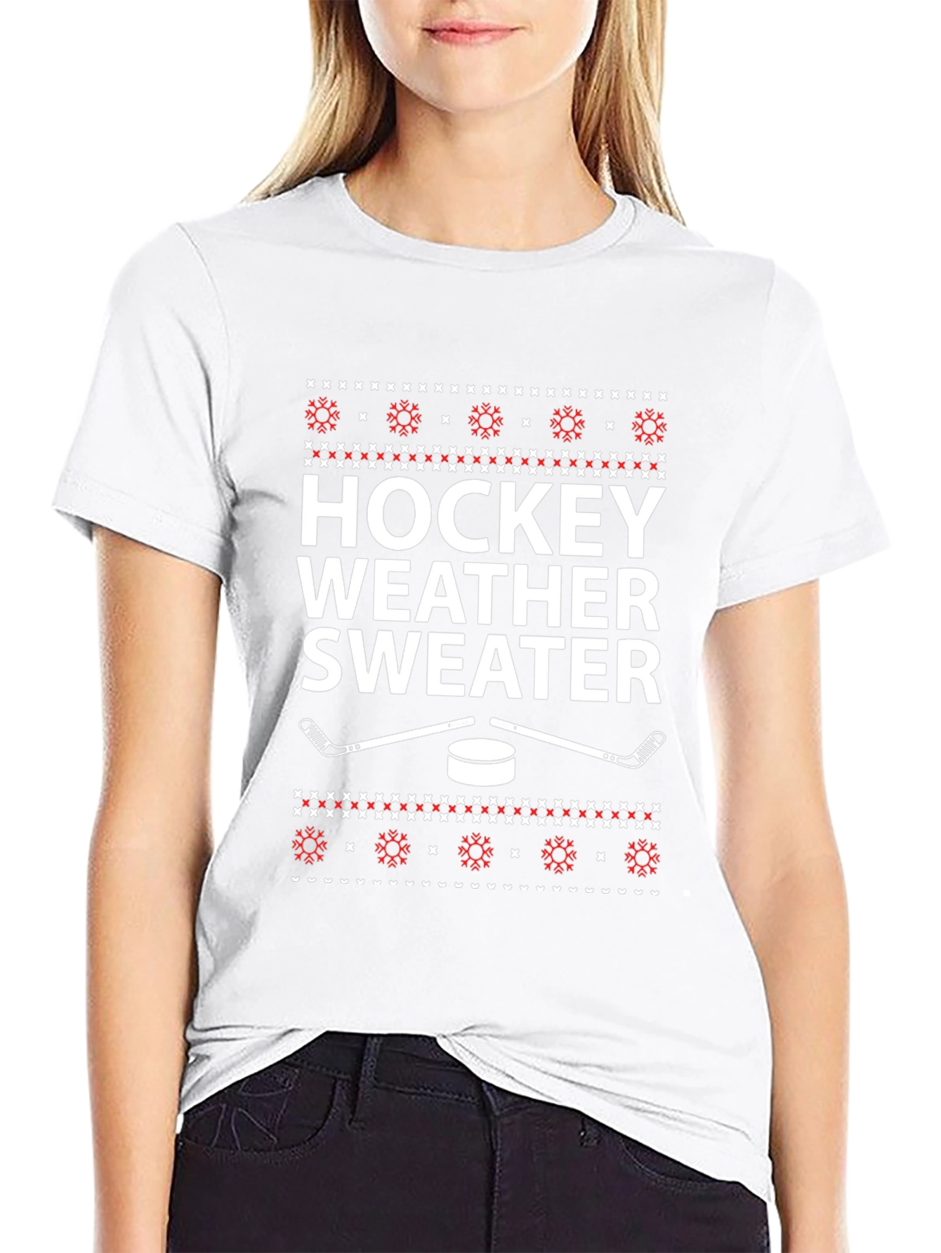 Hockey Weather Sweater T-Shirt