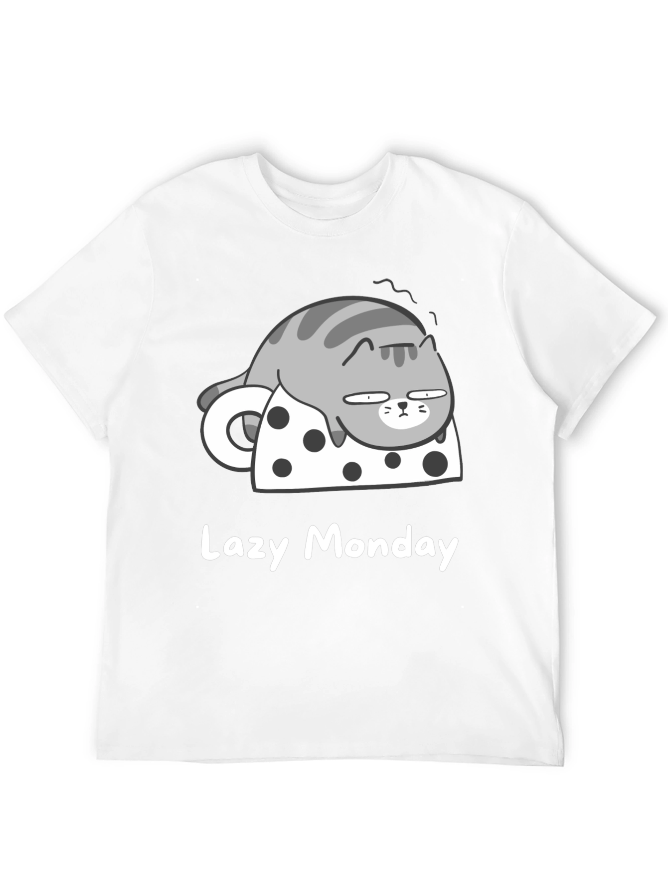 Lazy Monday Cat T-Shirt - Relaxed Fit