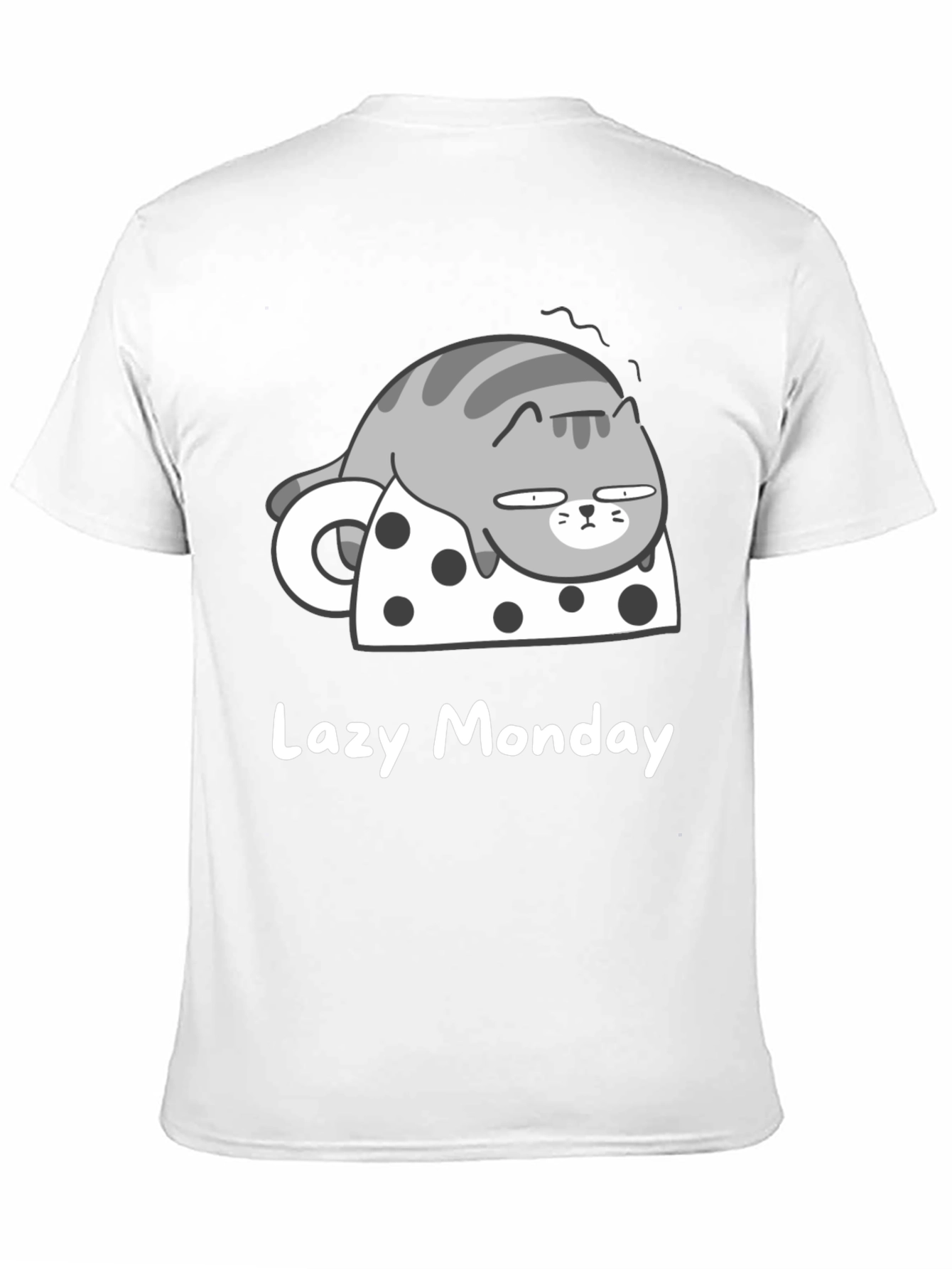 Lazy Monday Cat T-Shirt - Relaxed Fit
