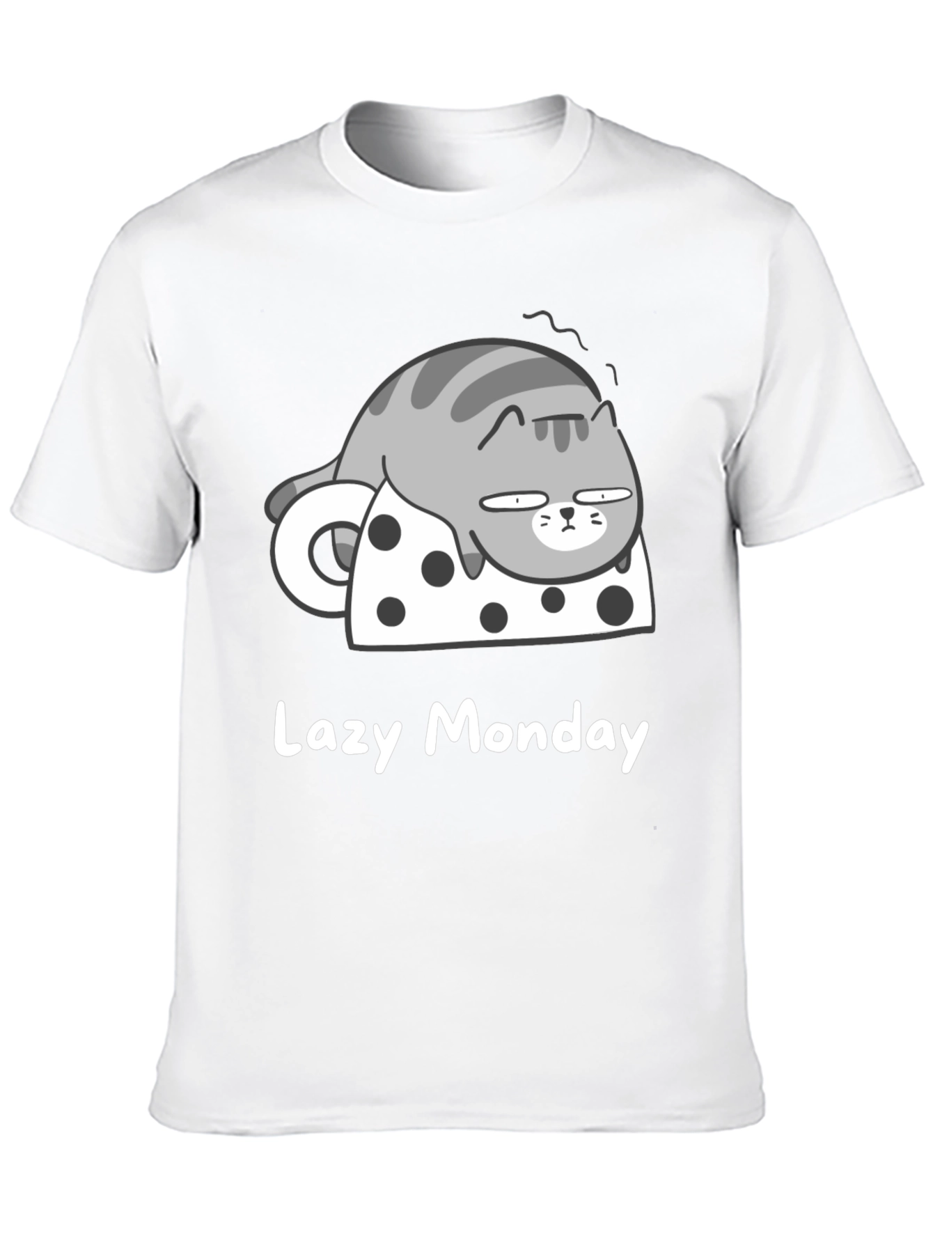 Lazy Monday Cat T-Shirt - Relaxed Fit