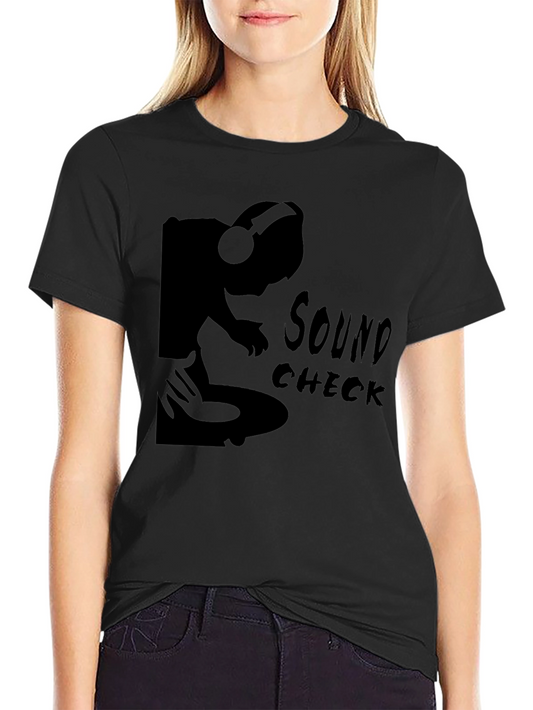 Sound Check DJ Graphic T-Shirt - Black