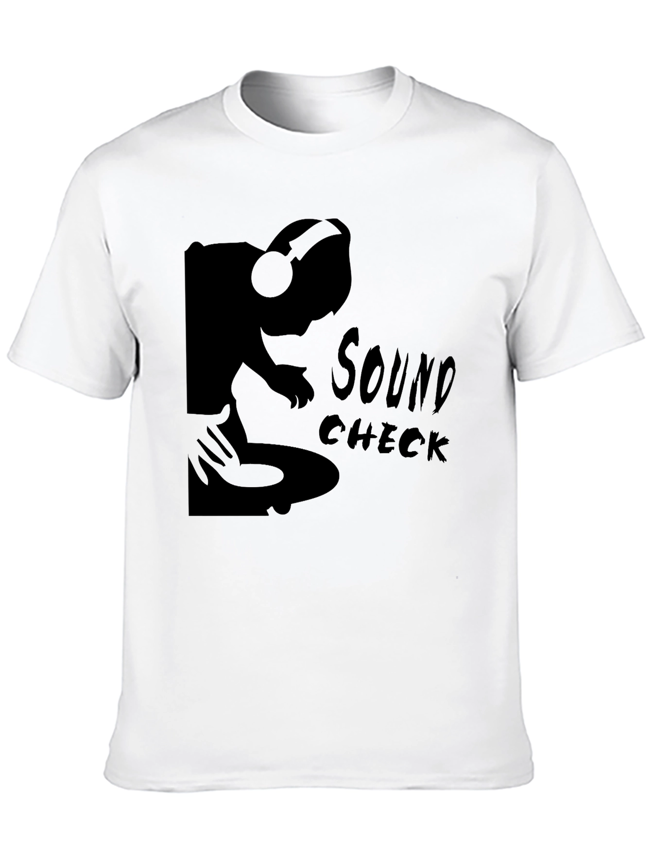 Sound Check DJ Graphic T-Shirt - Black