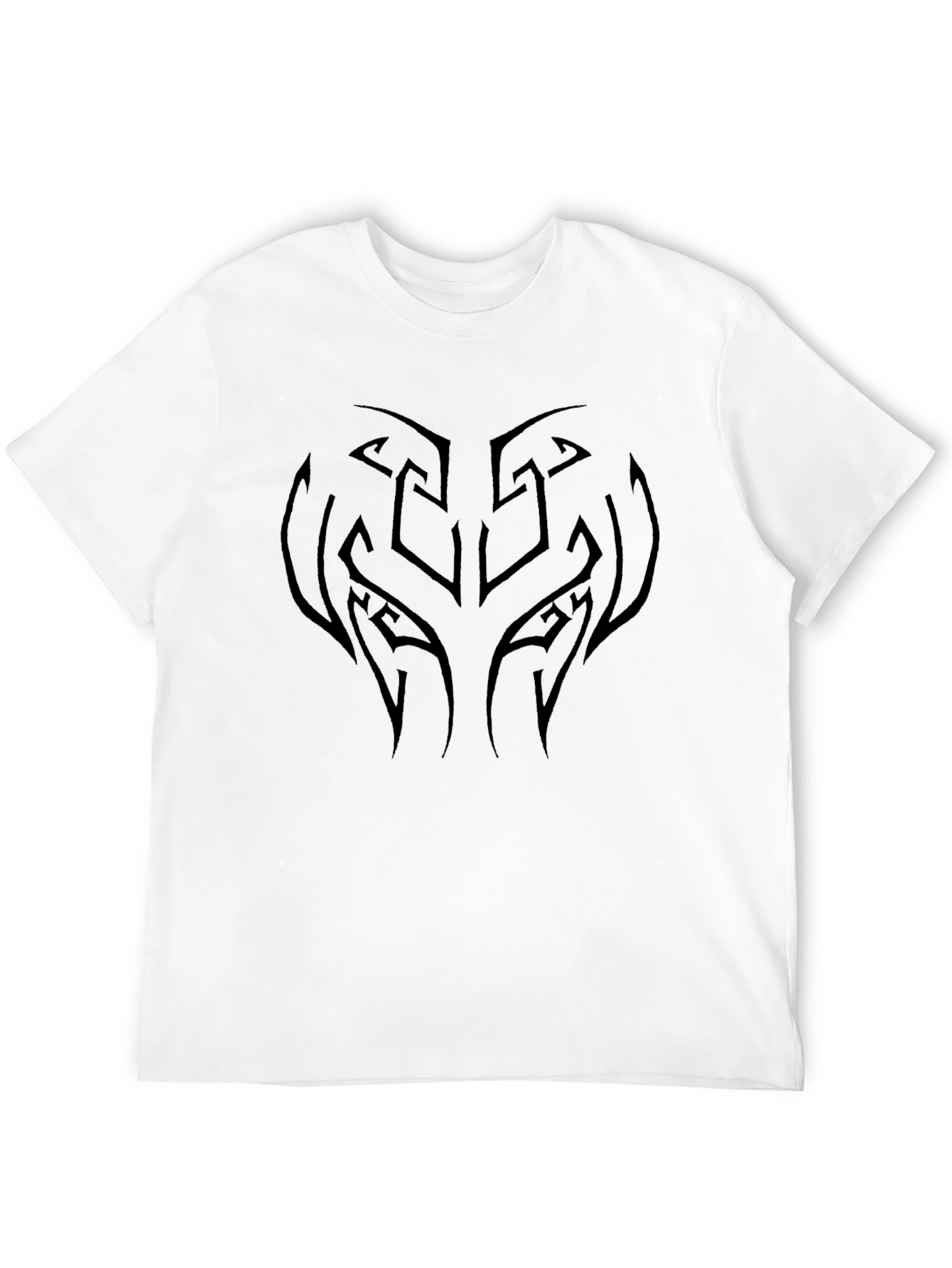 Tribal Design Black T-Shirt