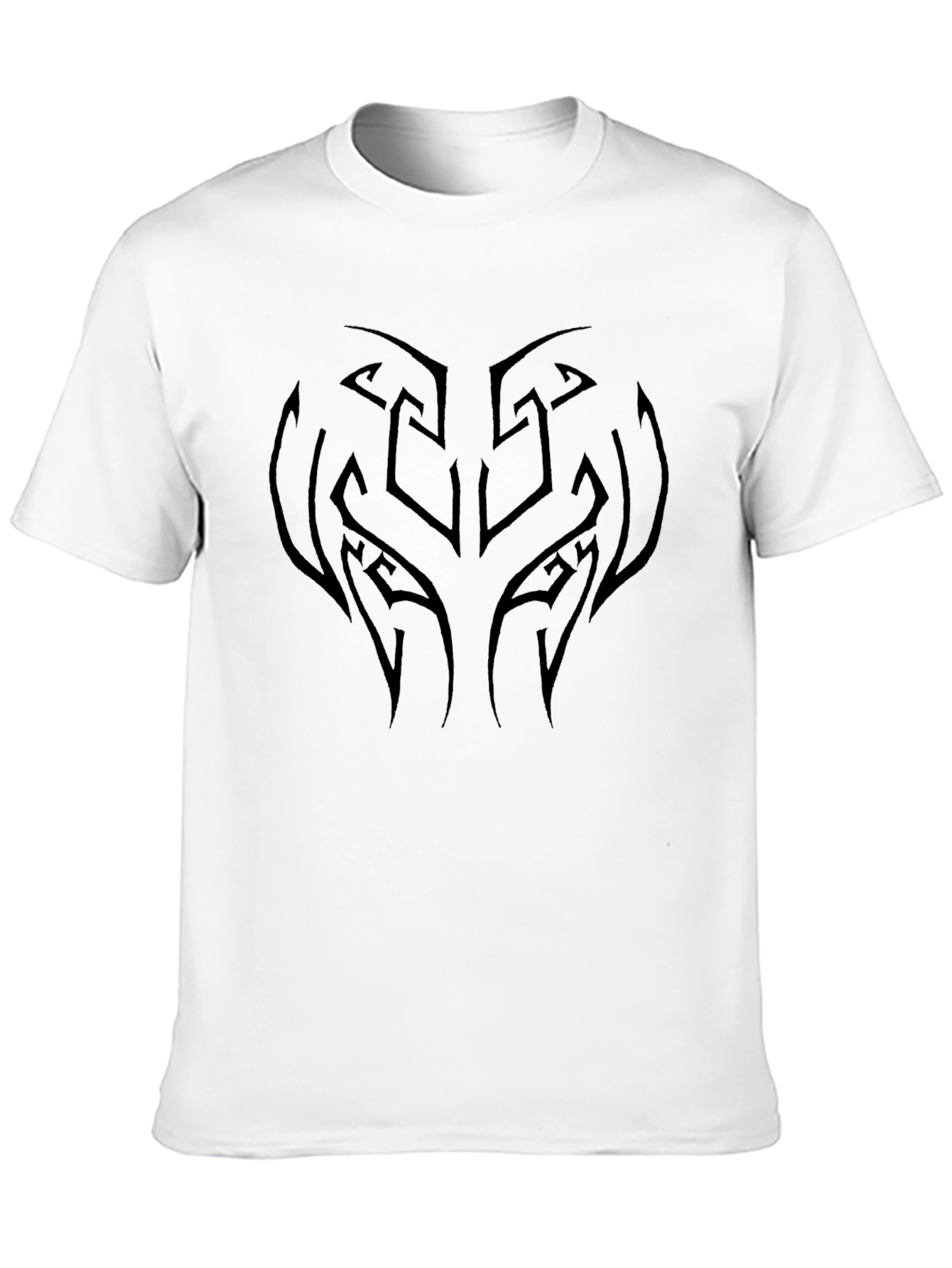 Tribal Design Black T-Shirt