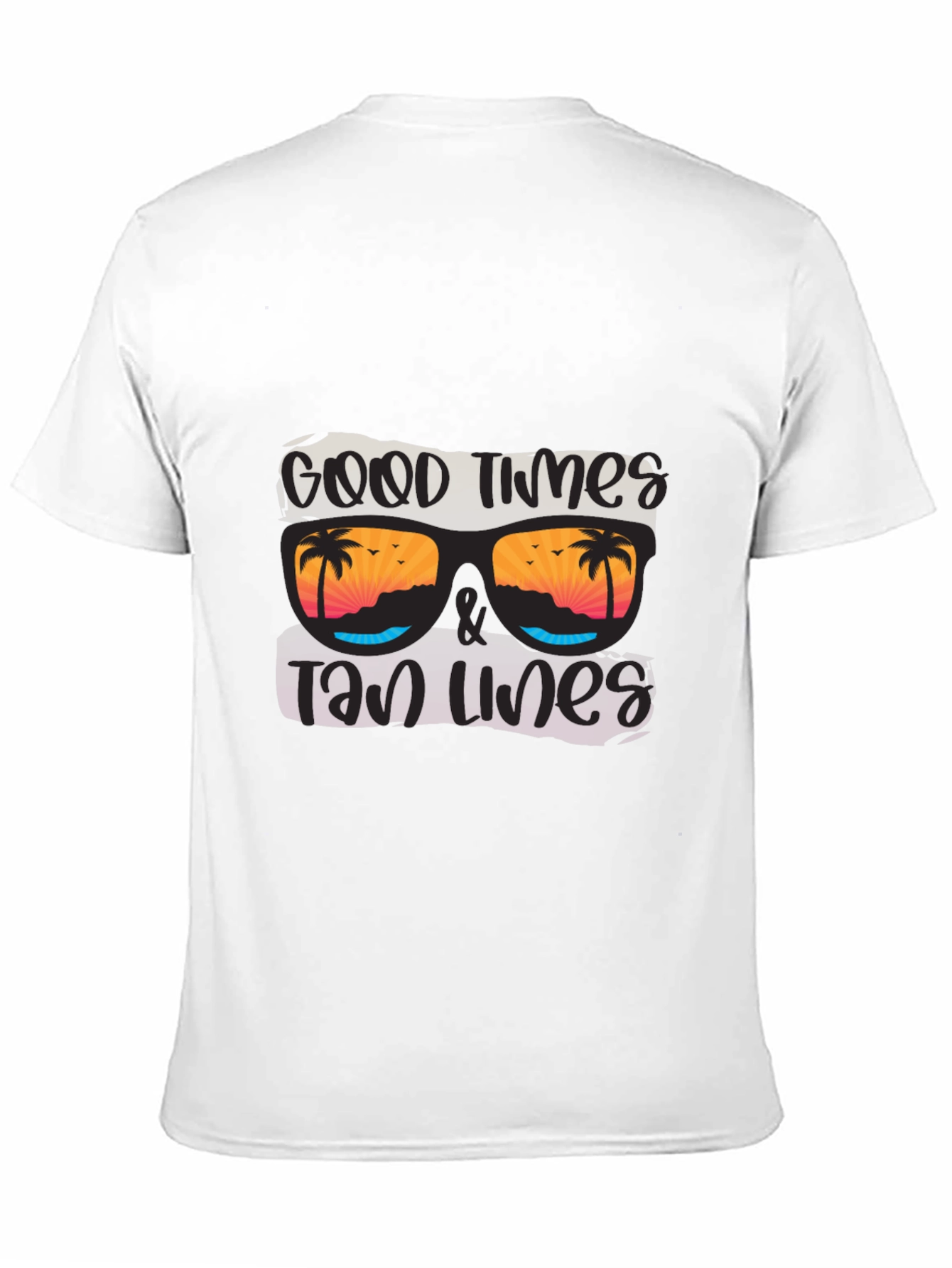 Good Times & Tan Lines Black Graphic Tee