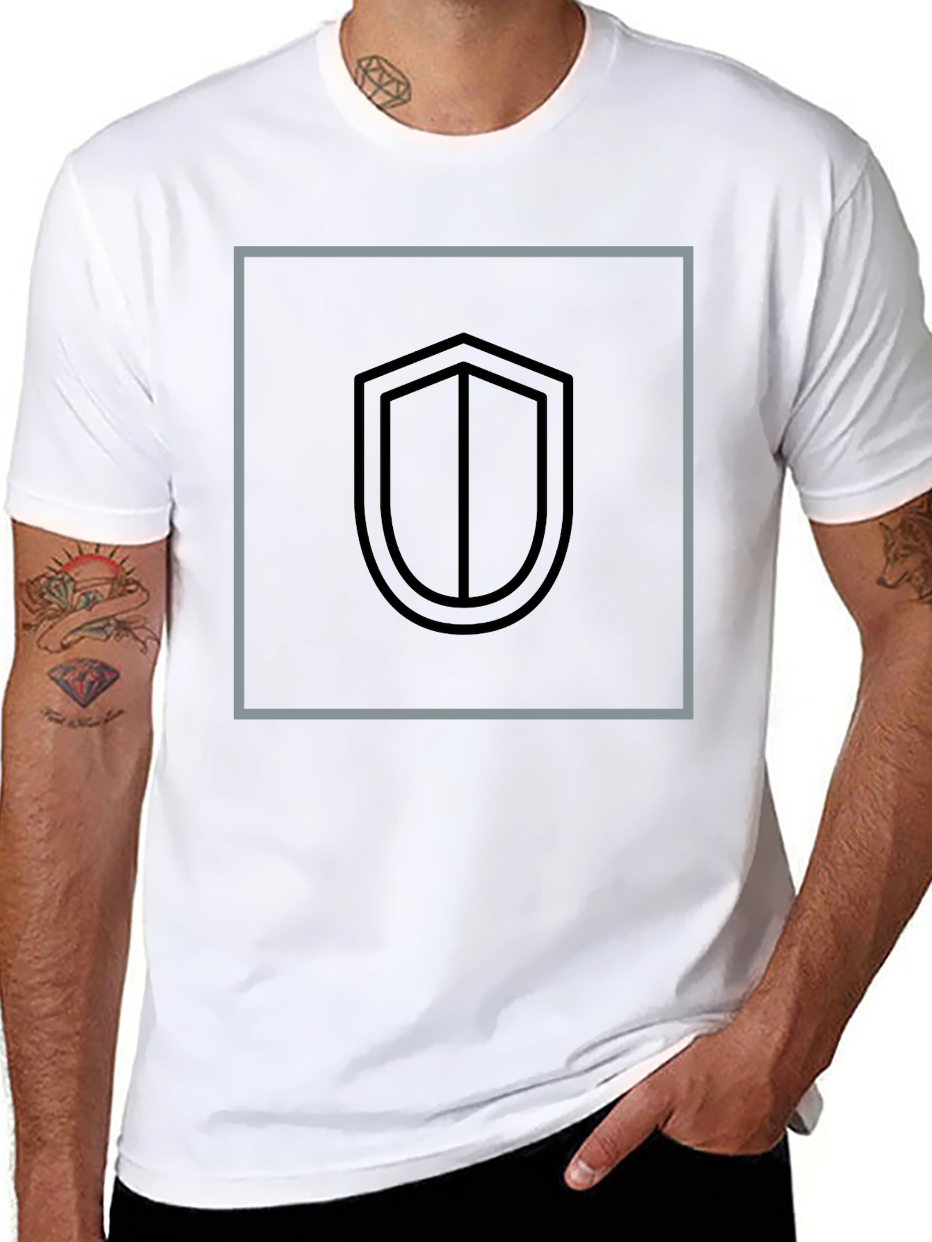 Shield Emblem Black T-Shirt