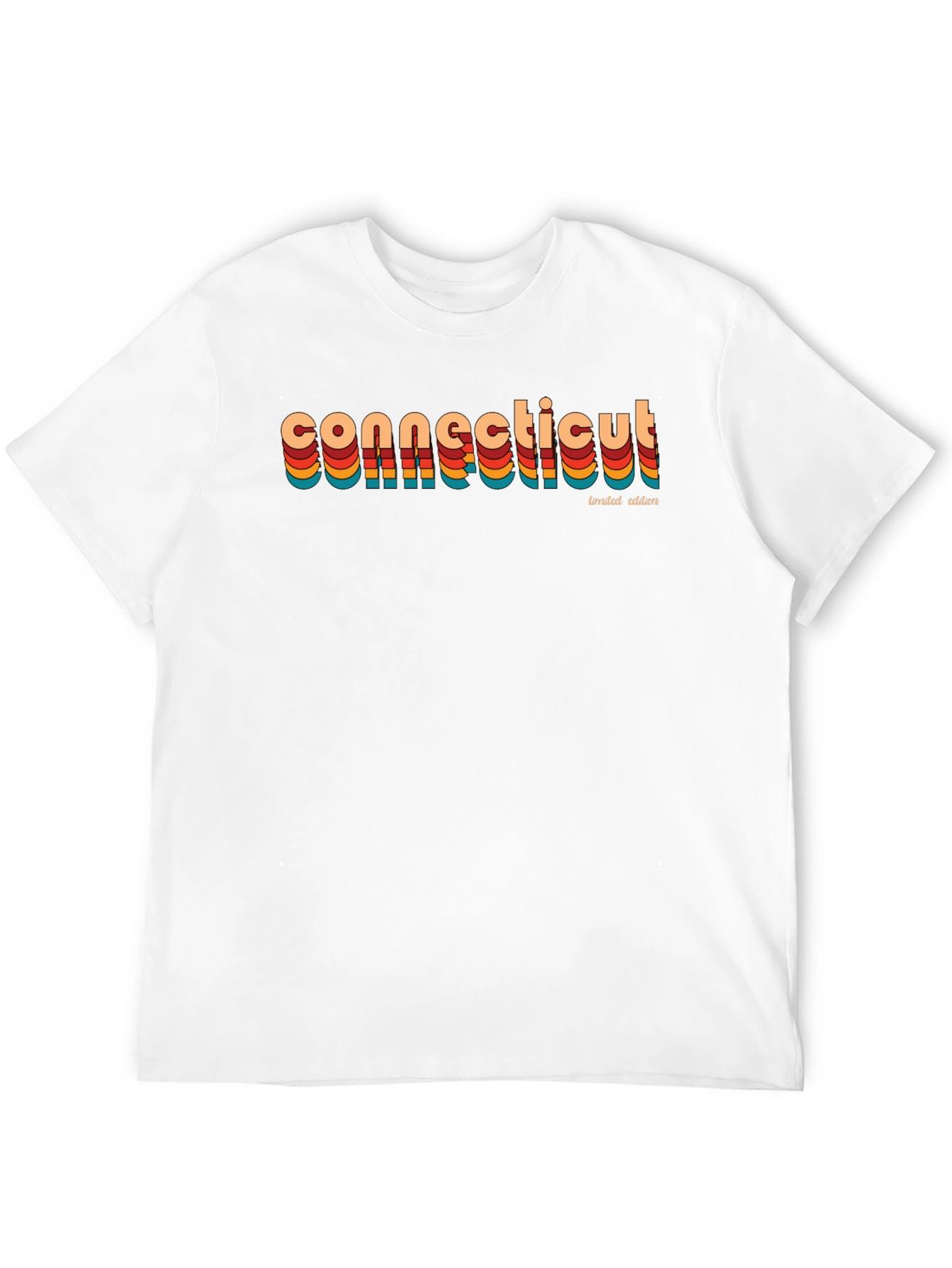 Connecticut Retro Limited Edition Black T-Shirt