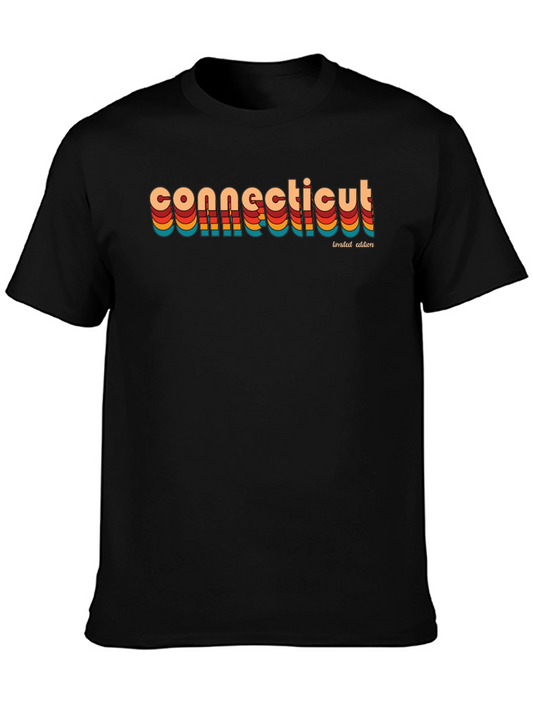Connecticut Retro Limited Edition Black T-Shirt