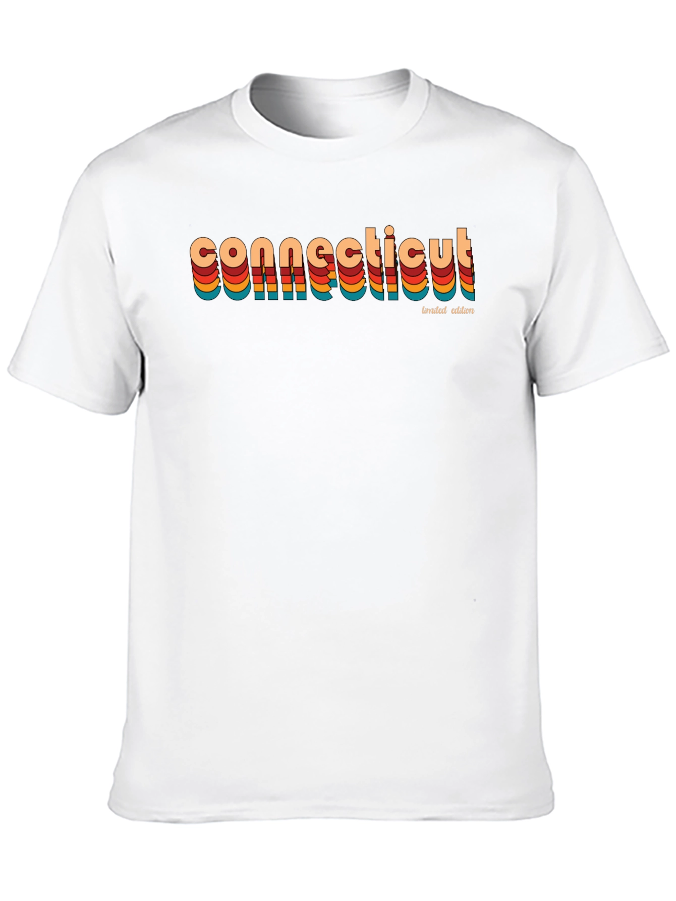 Connecticut Retro Limited Edition Black T-Shirt