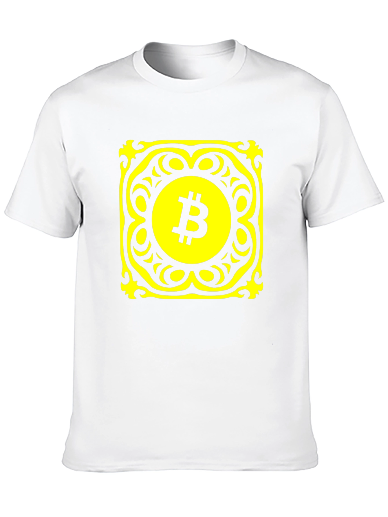 Bitcoin Graphic Tee - Black Cotton Blend