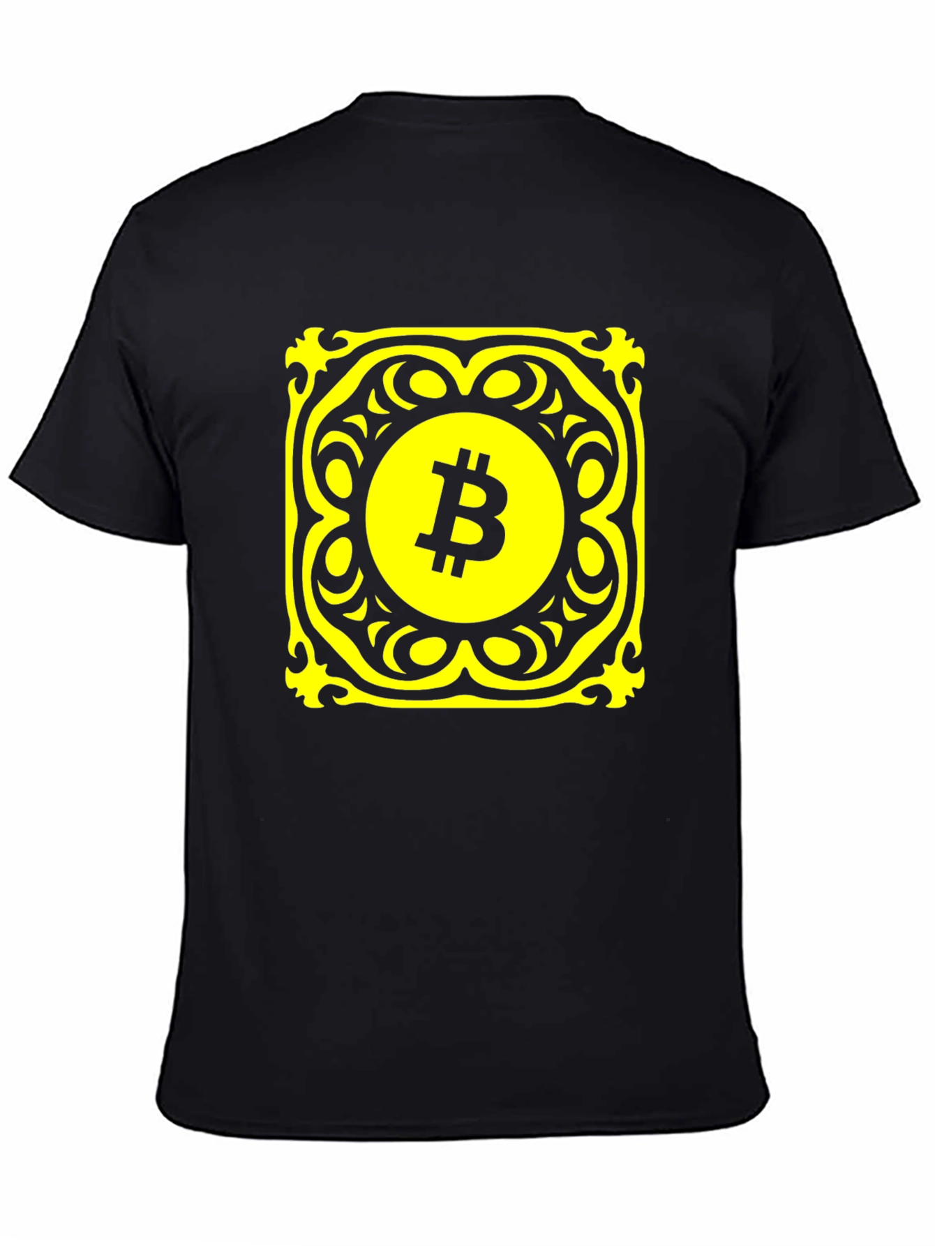 Bitcoin Graphic Tee - Black Cotton Blend