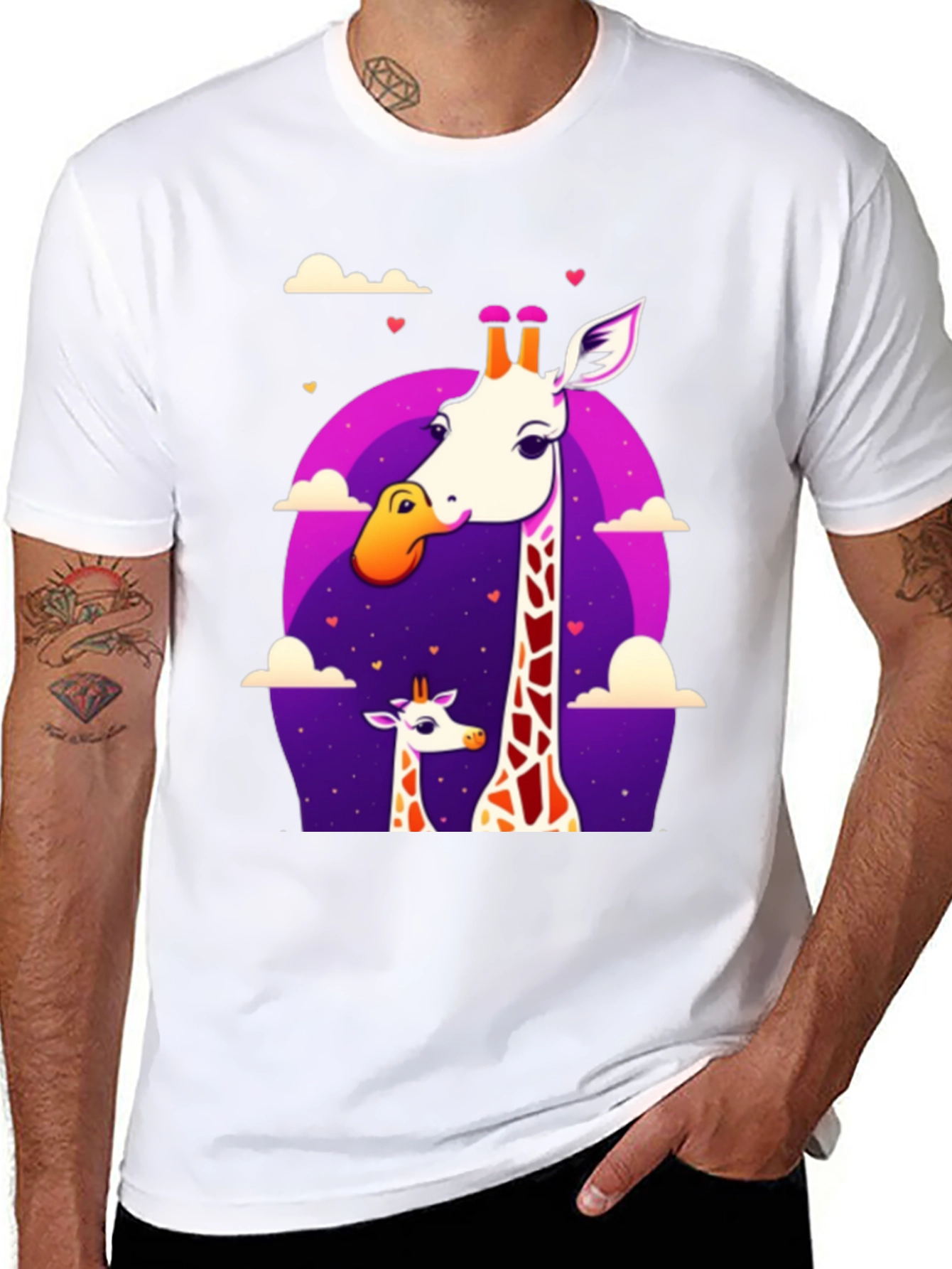 Giraffe Love Graphic Tee