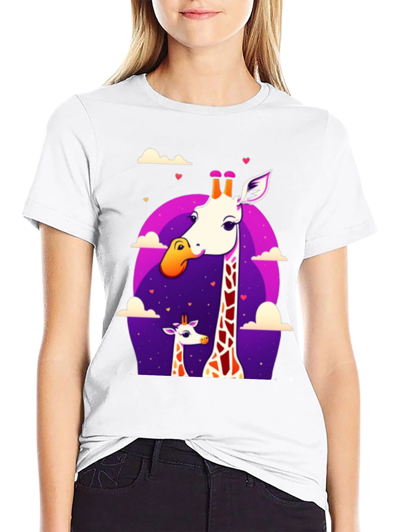 Giraffe Love Graphic Tee