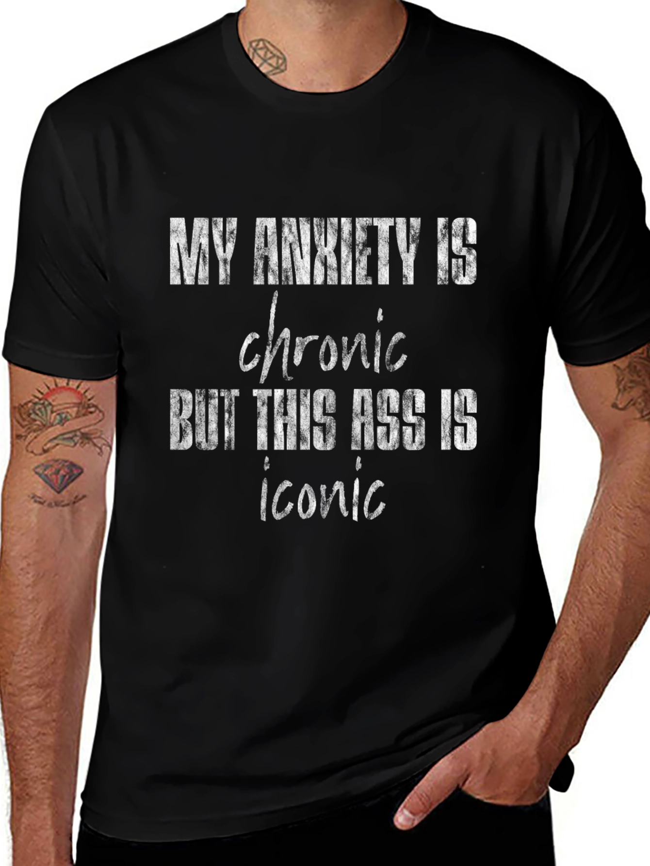 Funny Anxiety Tee: But This Ass Is Iconic