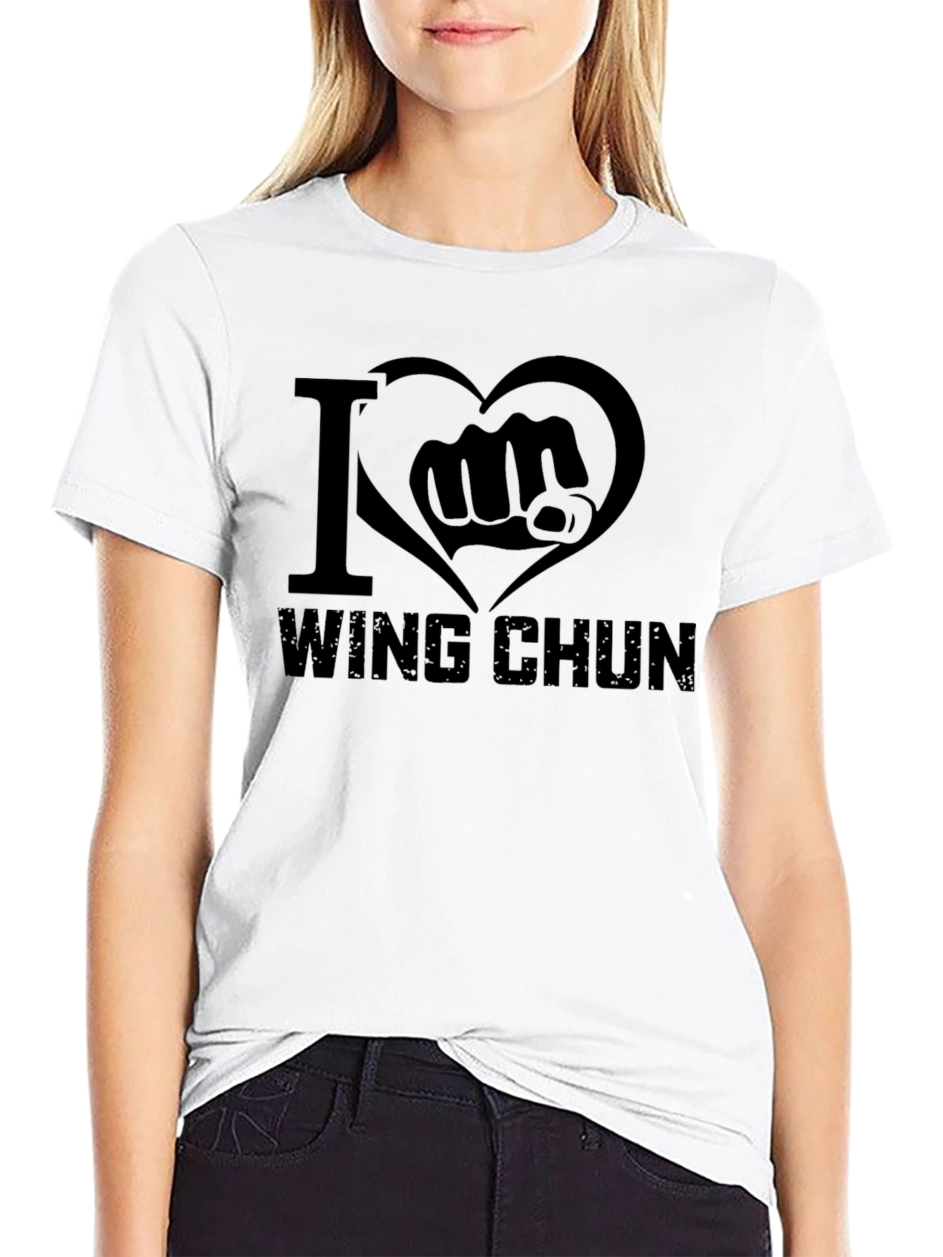 I Love Wing Chun T-Shirt - Martial Arts Design