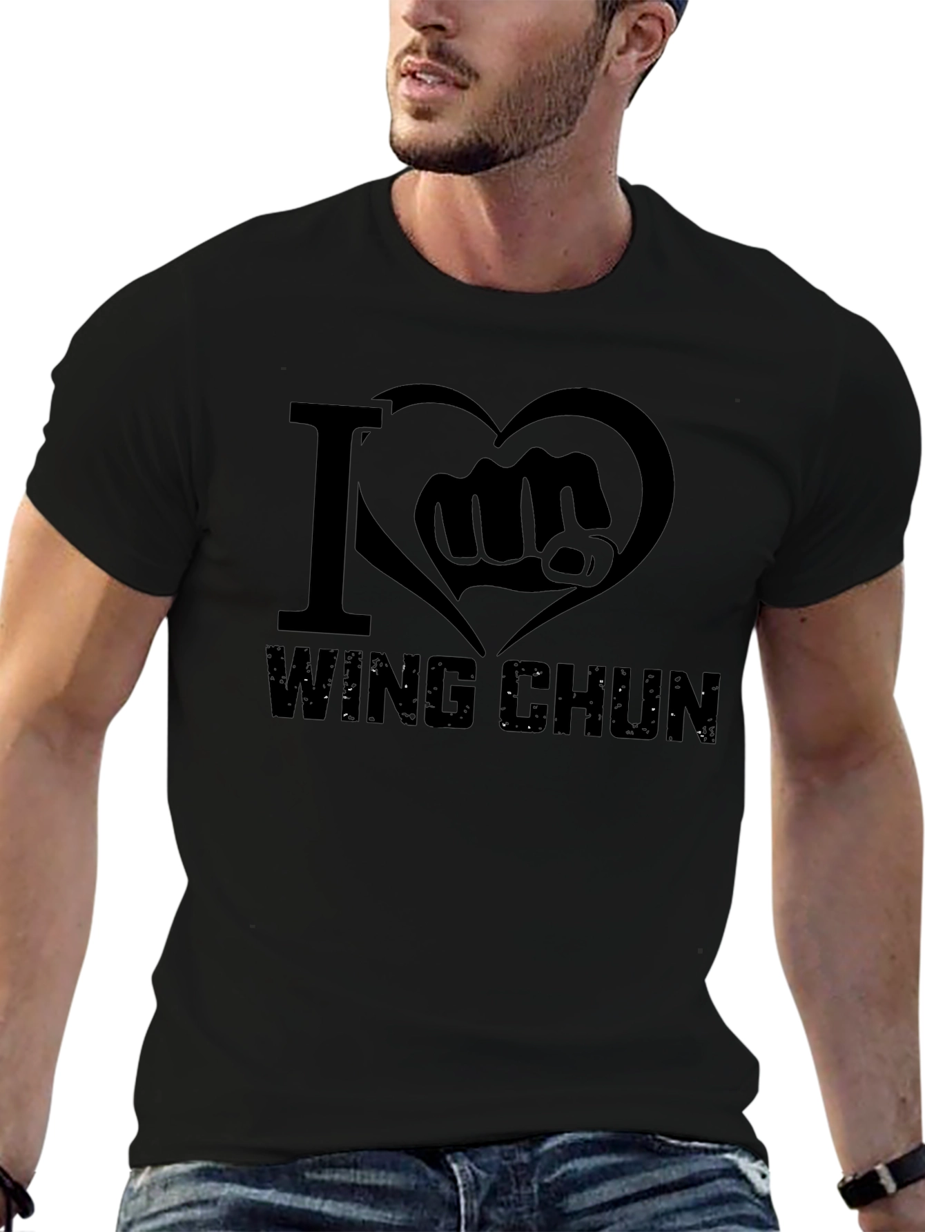 I Love Wing Chun T-Shirt - Martial Arts Design