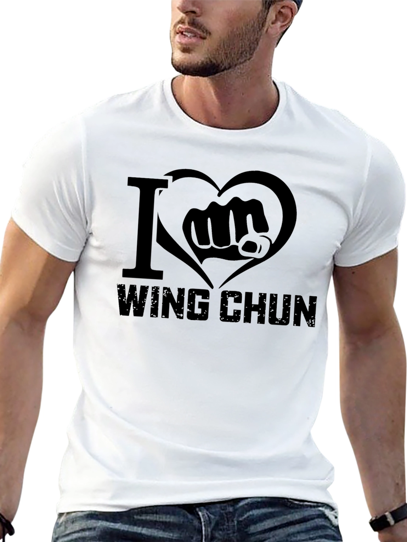 I Love Wing Chun T-Shirt - Martial Arts Design