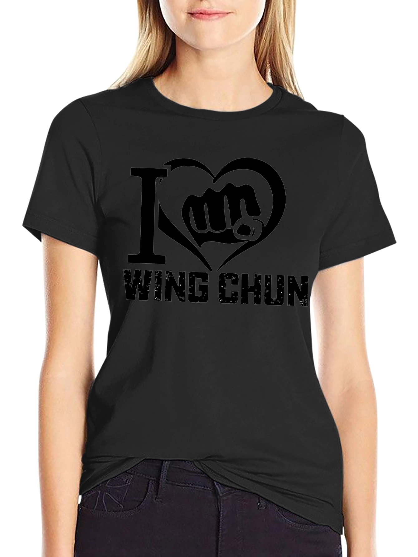 I Love Wing Chun T-Shirt - Martial Arts Design