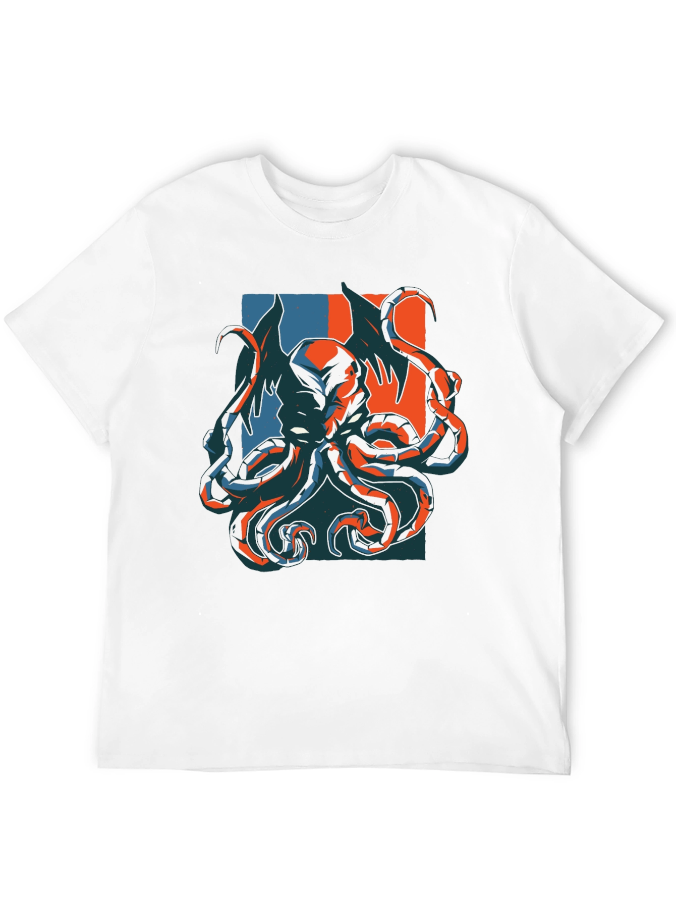 Octopus Graphic Print Black T-Shirt