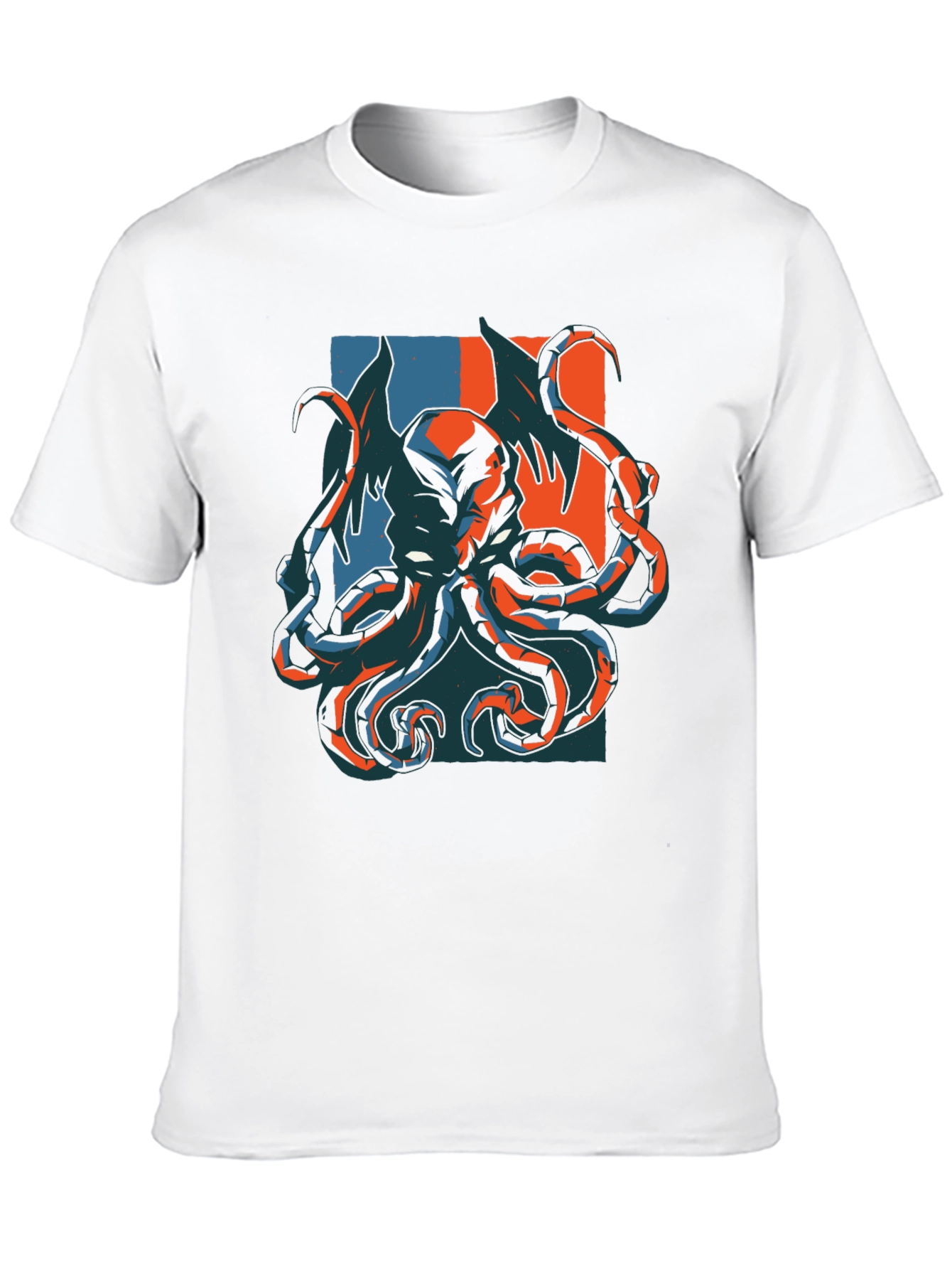 Octopus Graphic Print Black T-Shirt