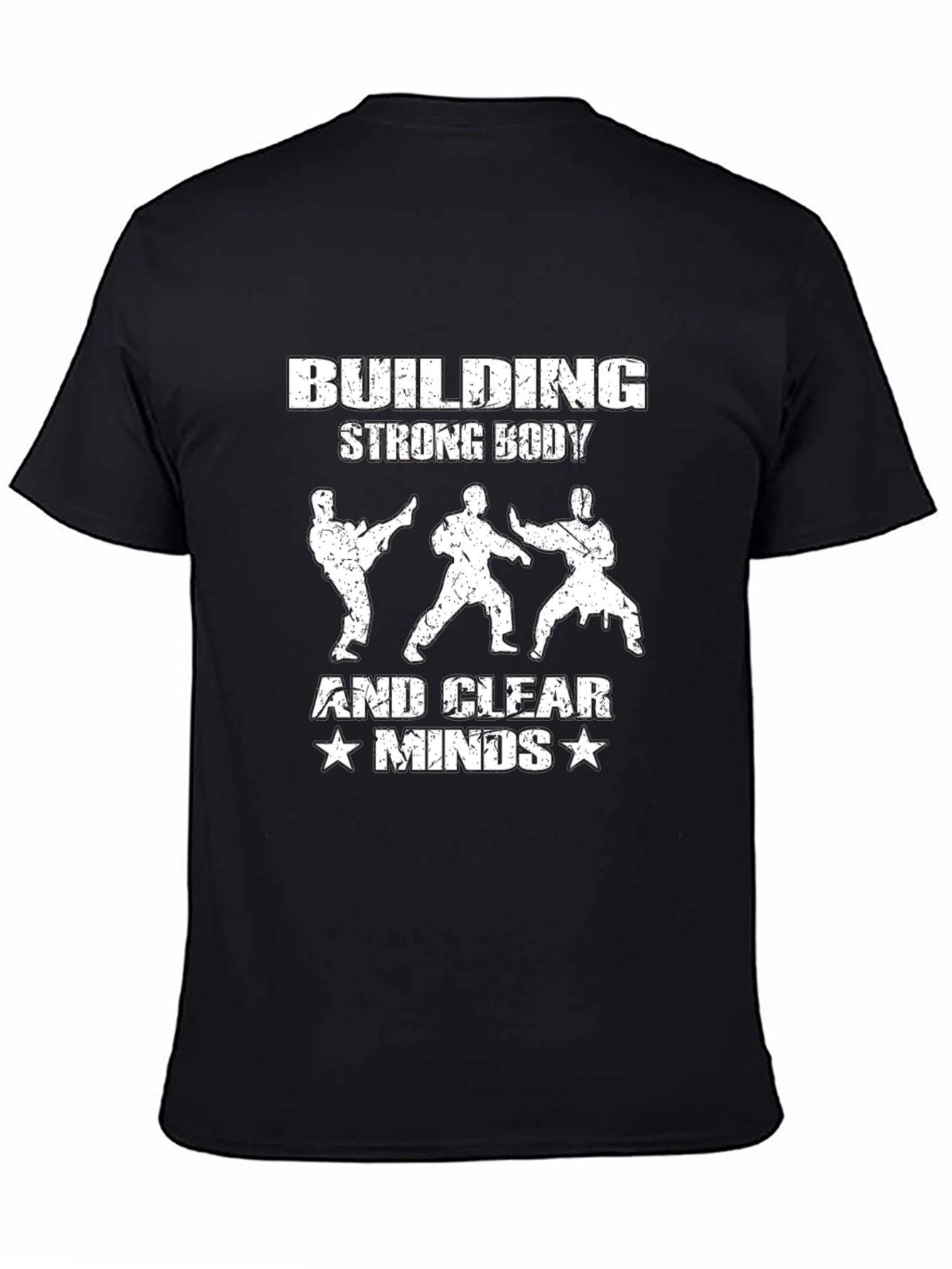 Building Strong Body & Clear Minds Black T-Shirt