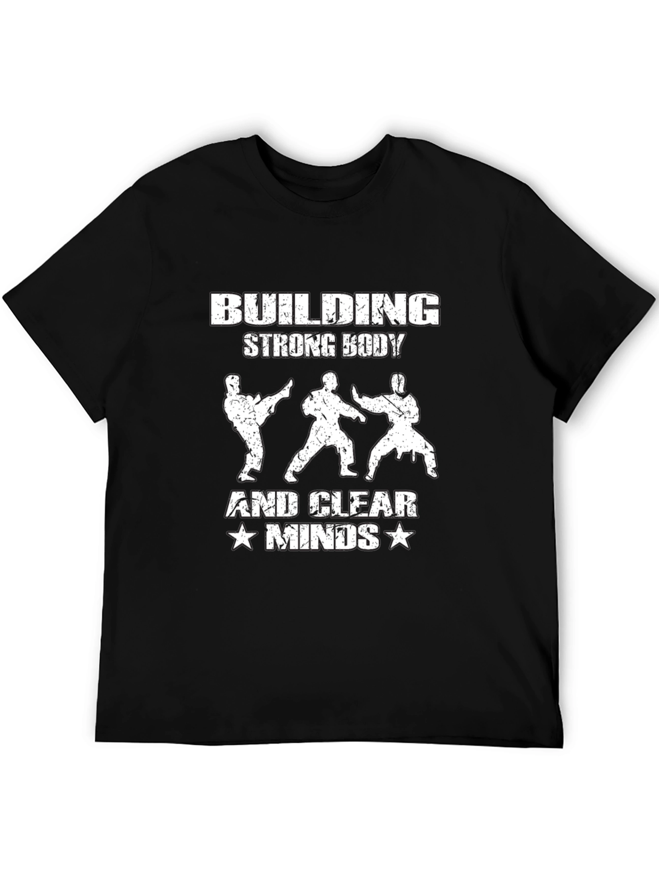 Building Strong Body & Clear Minds Black T-Shirt