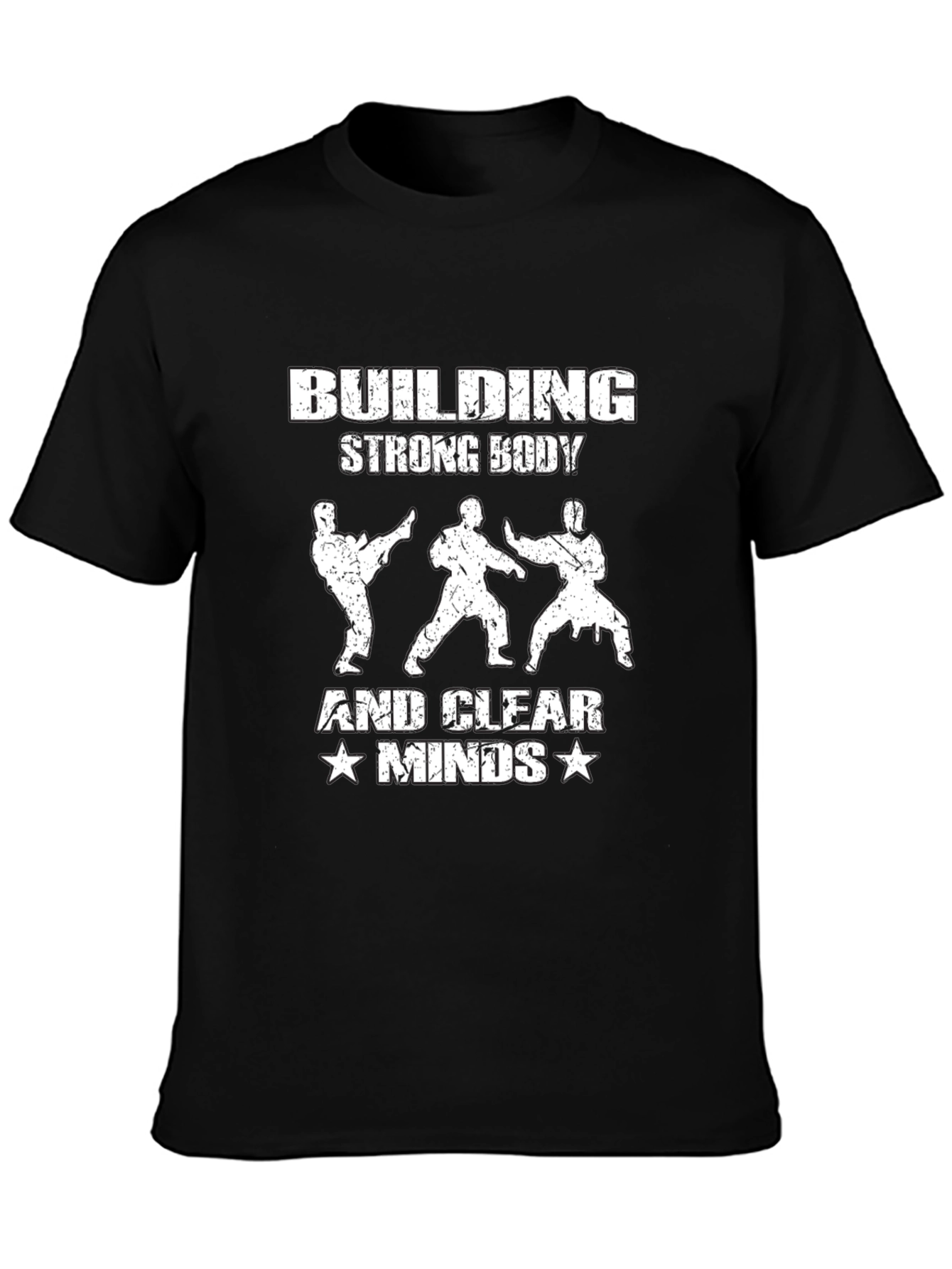 Building Strong Body & Clear Minds Black T-Shirt