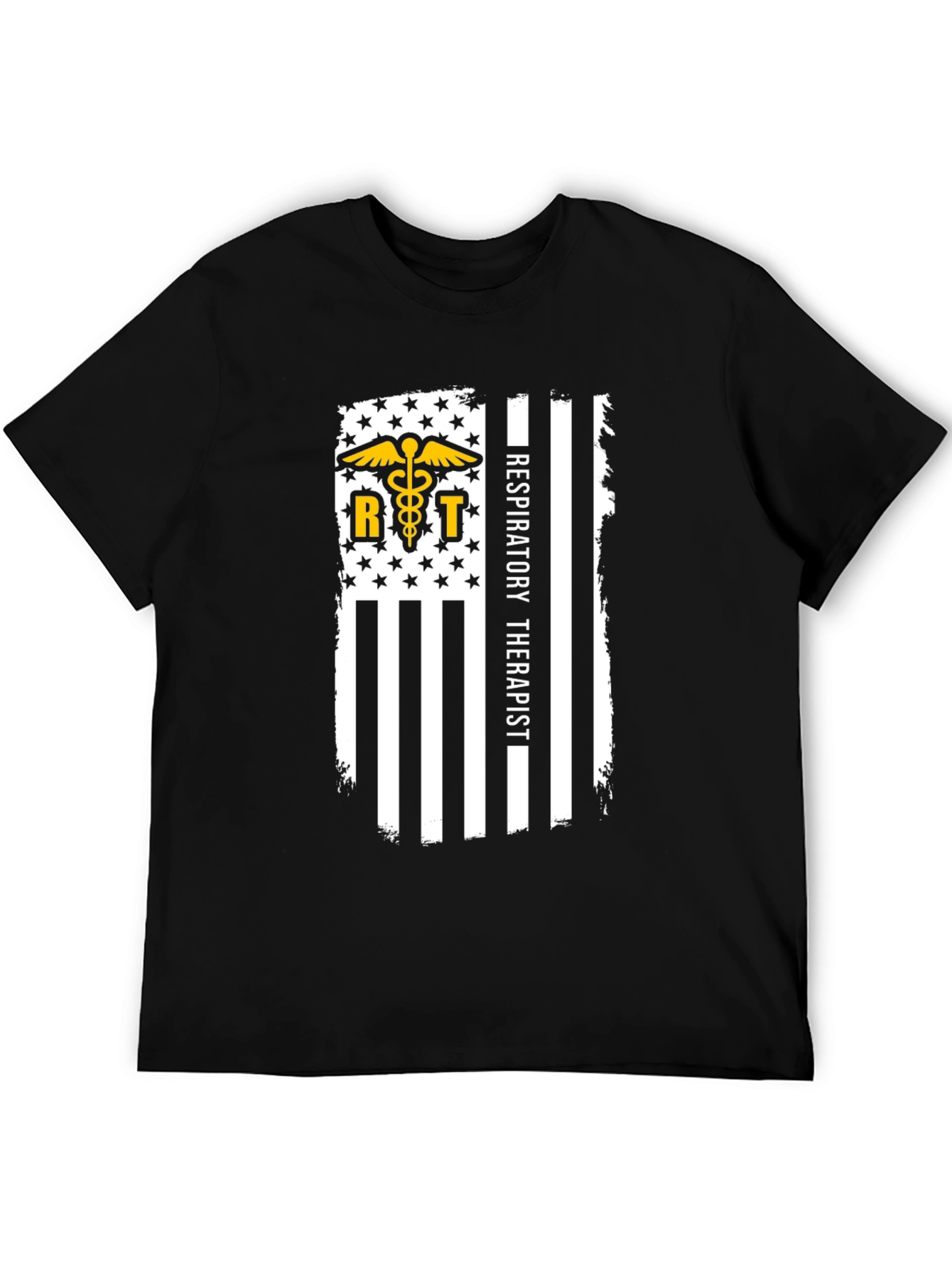 Respiratory Therapist Flag Graphic T-Shirt