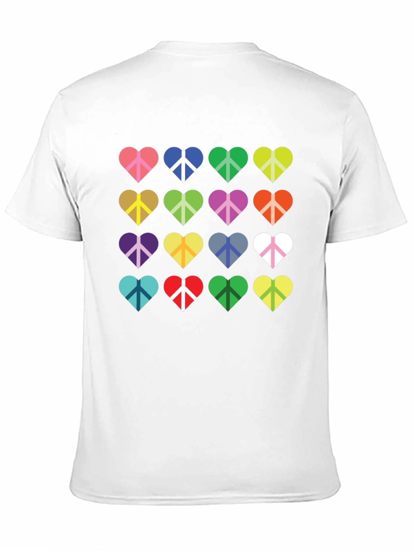 Heart Peace Sign Graphic T-Shirt