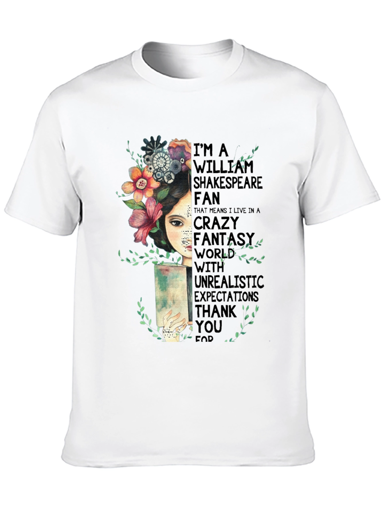 Shakespeare Fan T-Shirt - Crazy Fantasy World Tee