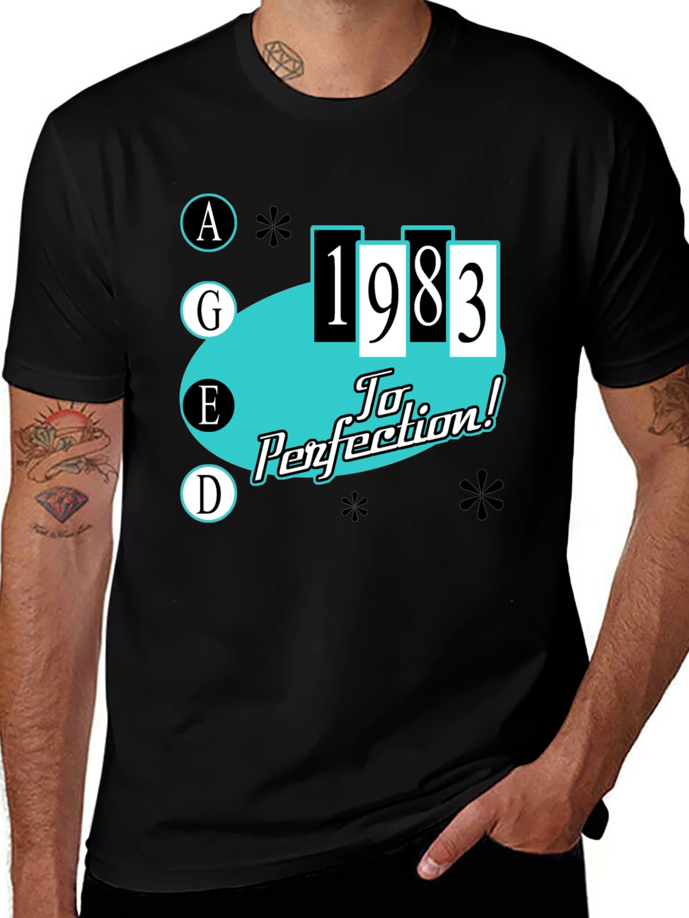 Aged 1983 T-Shirt - To Perfection Birthday Tee