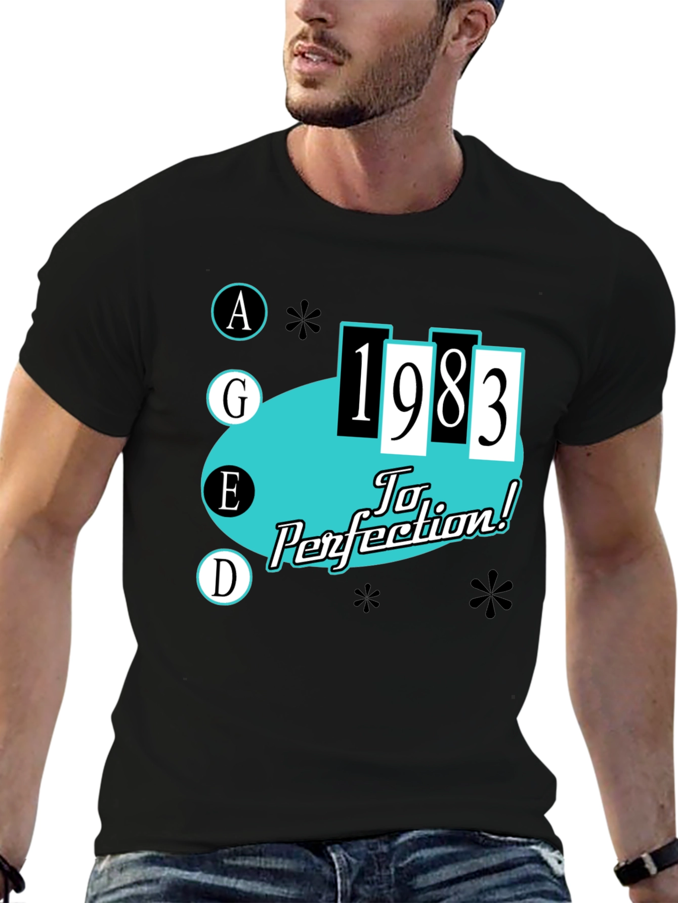 Aged 1983 T-Shirt - To Perfection Birthday Tee