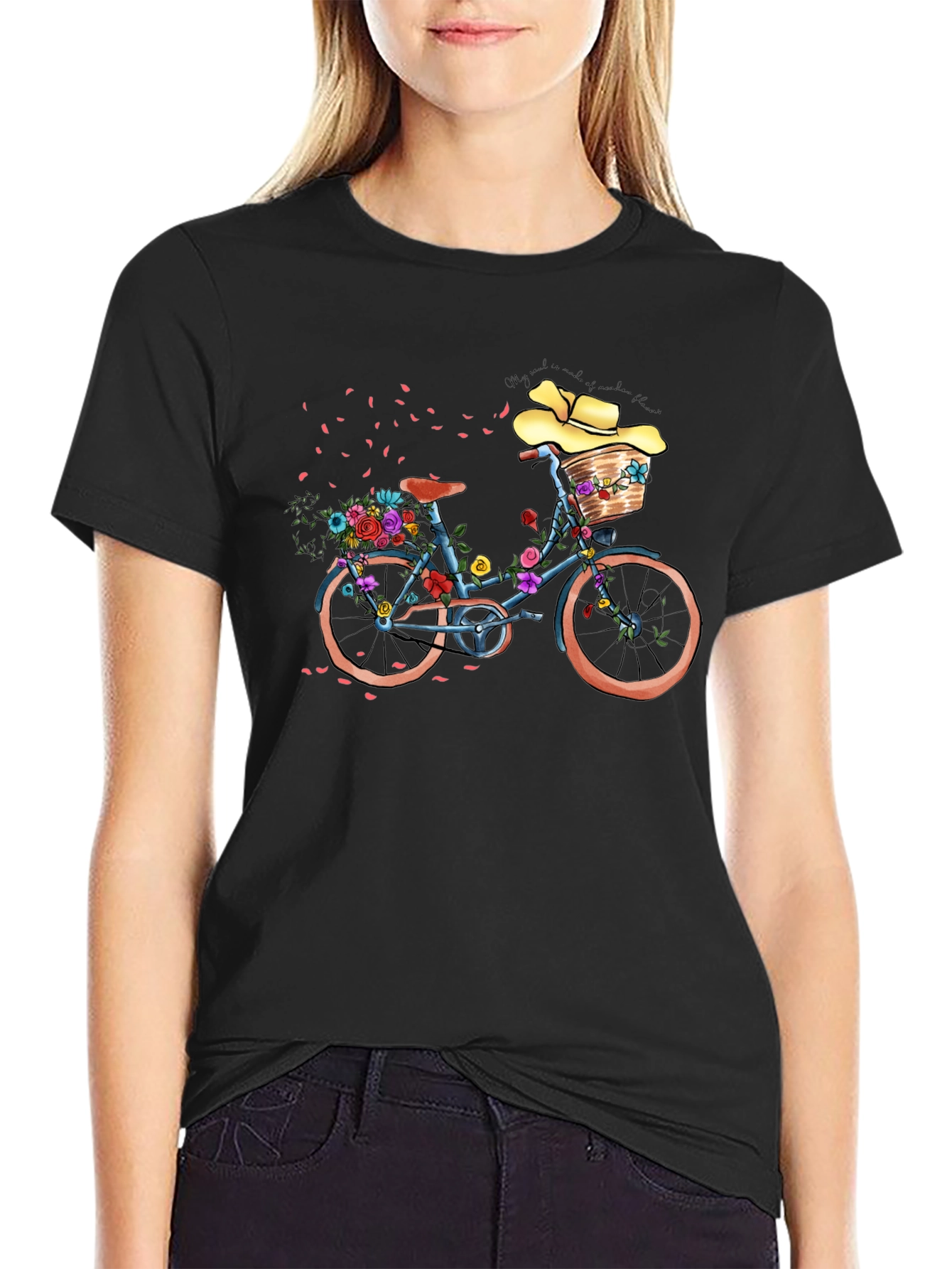 Floral Bicycle Graphic Tee