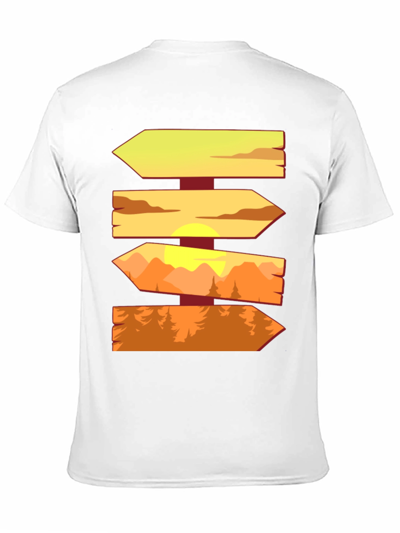 Wooden Signpost Direction T-Shirt