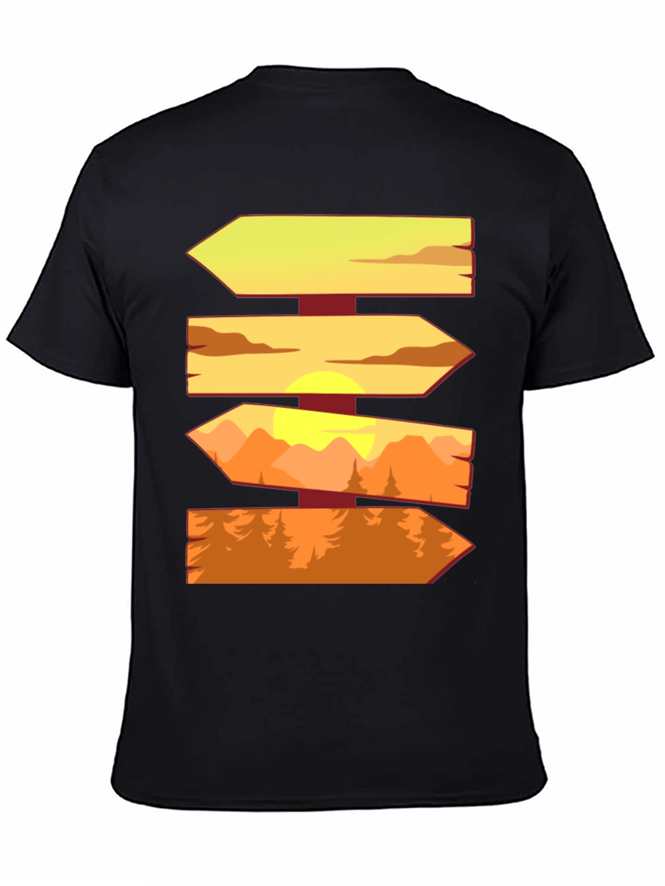 Wooden Signpost Direction T-Shirt
